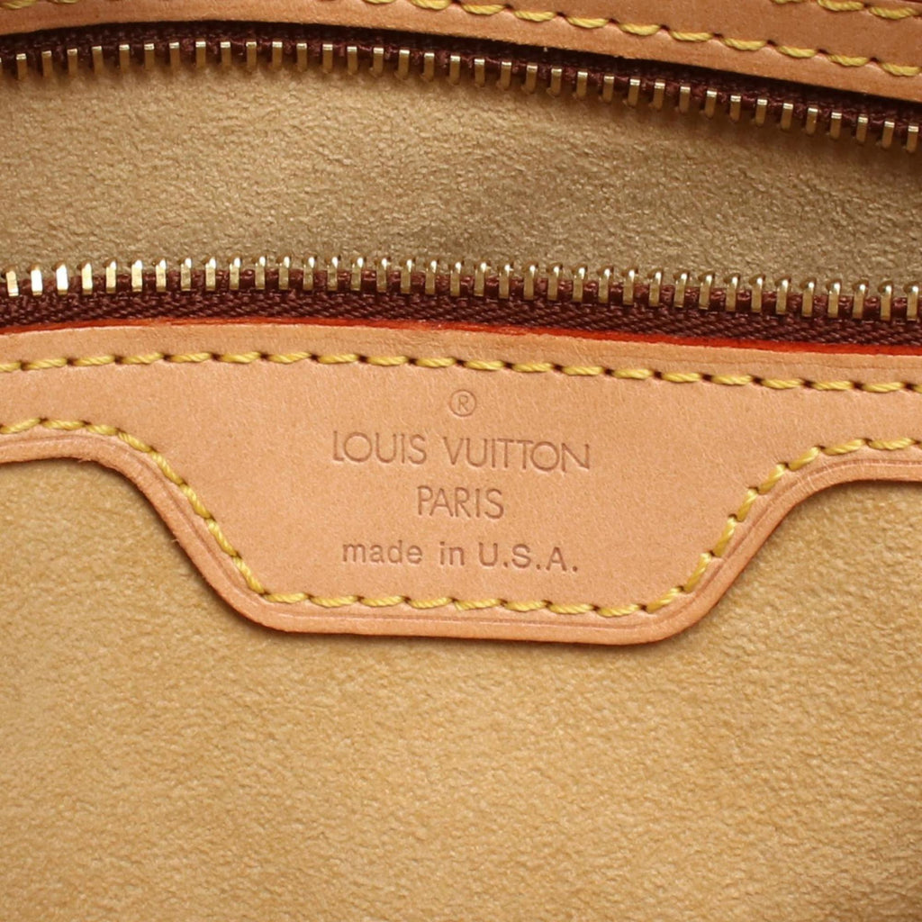 Louis Vuitton Brown Coated Canvas Leather Shoulder Bag
