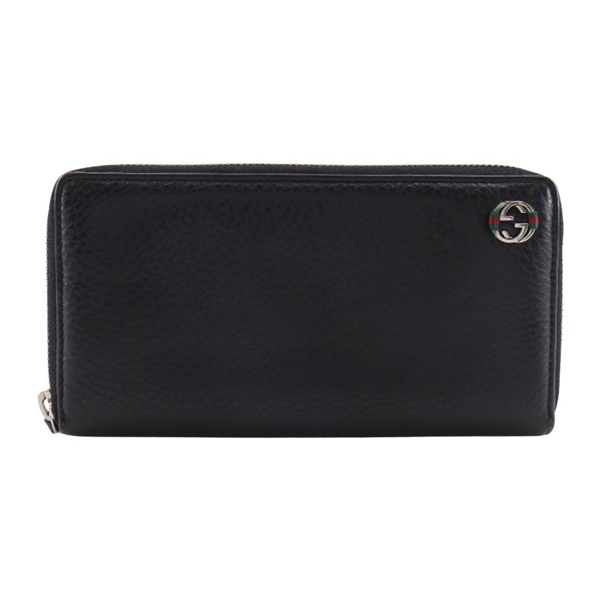 Gucci Black Leather Long Wallet (Bi-Fold) (Pre-Owned)