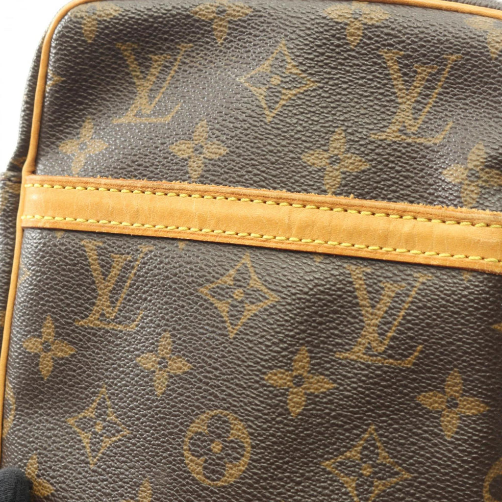 Louis Vuitton Brown Monogram Coated Canvas Leather Shoulder Bag