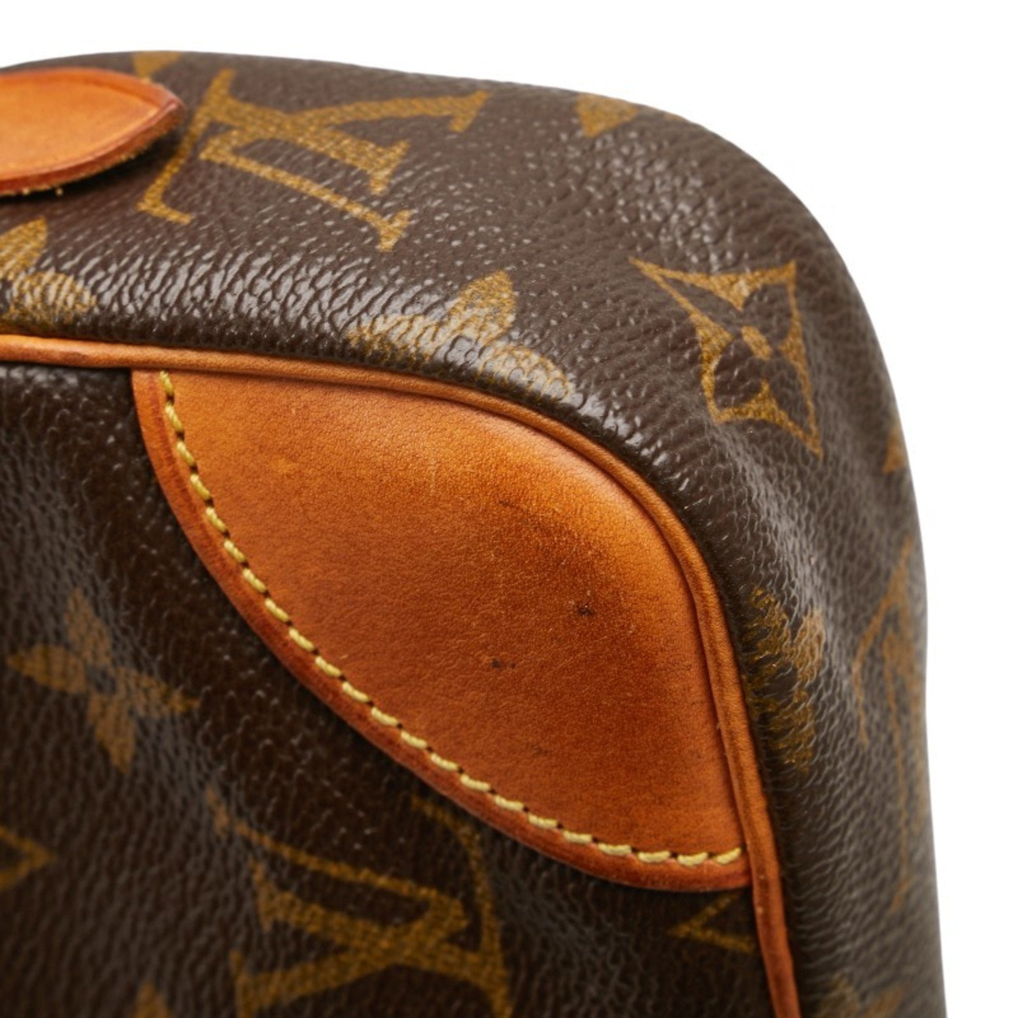 Louis Vuitton Brown Pvc Leather Clutch Bag Handbag