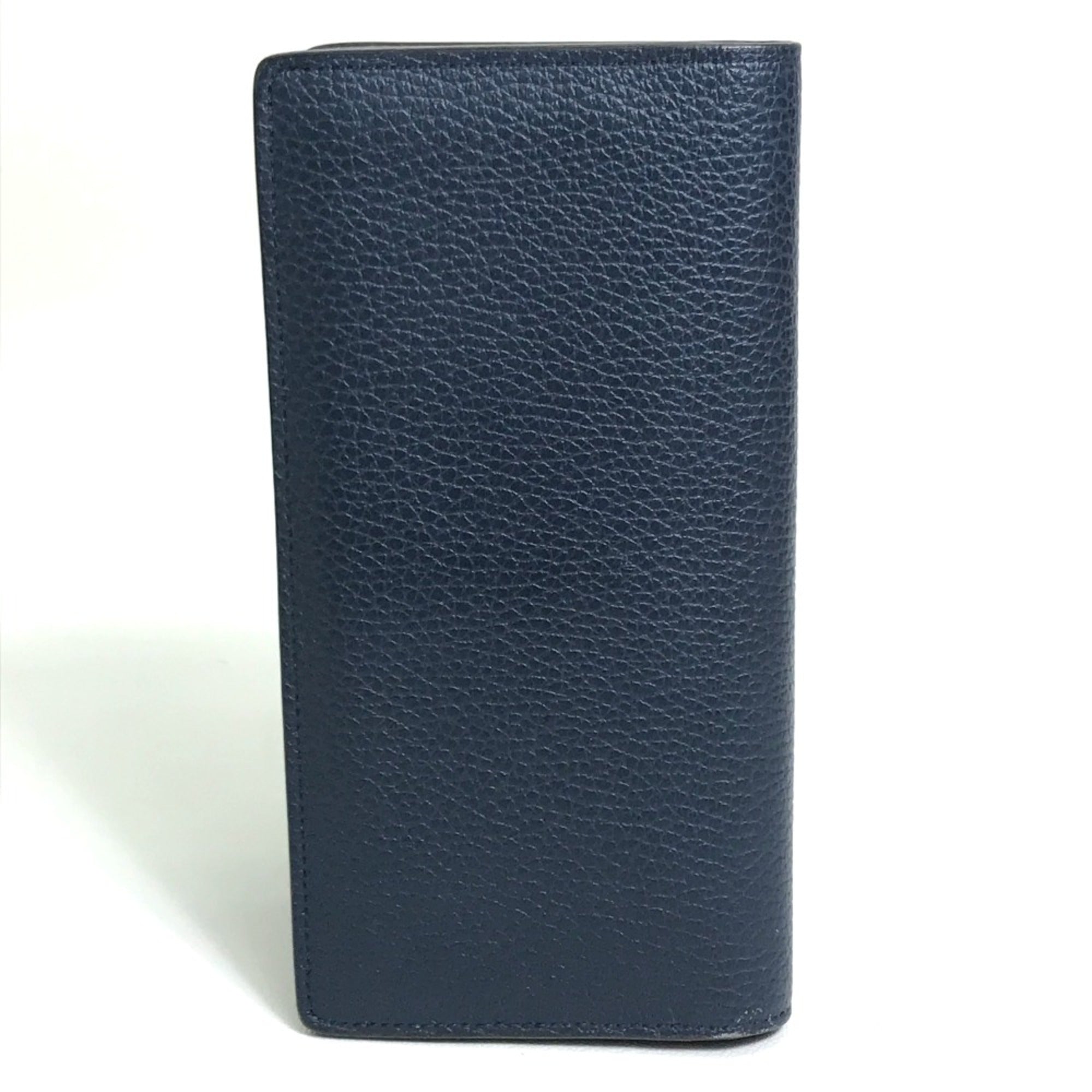Louis Vuitton Navy Leather Long Wallet