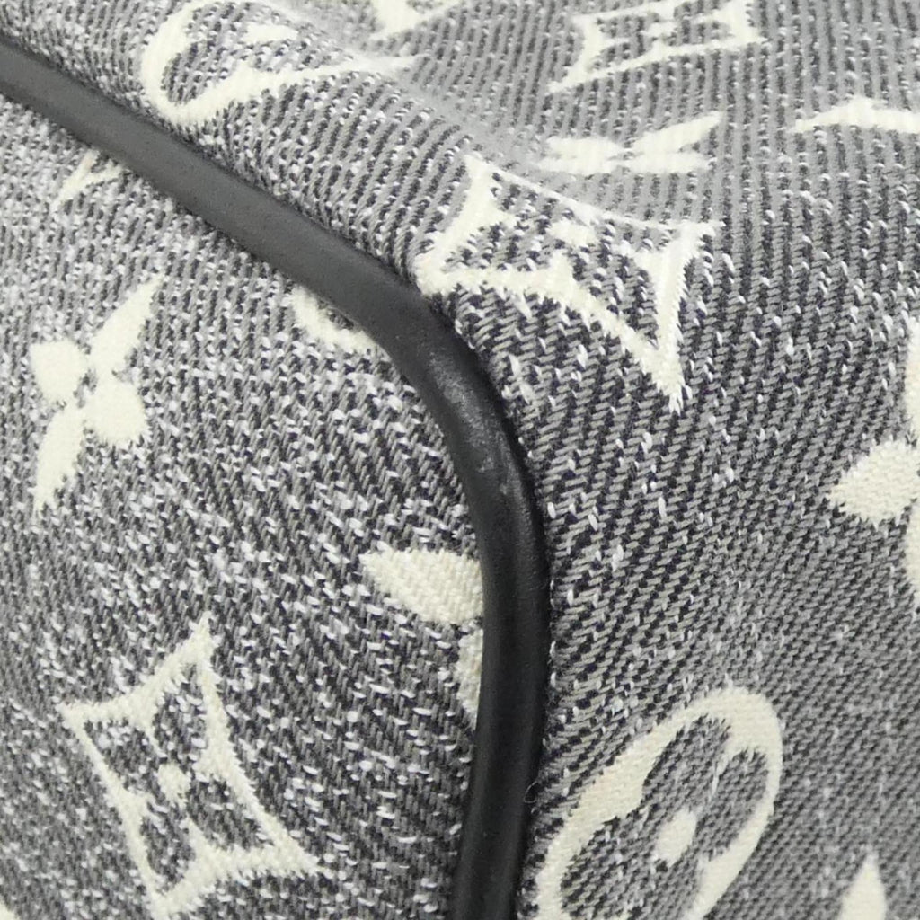 Louis Vuitton Black Gray White Canvas Boston Bag