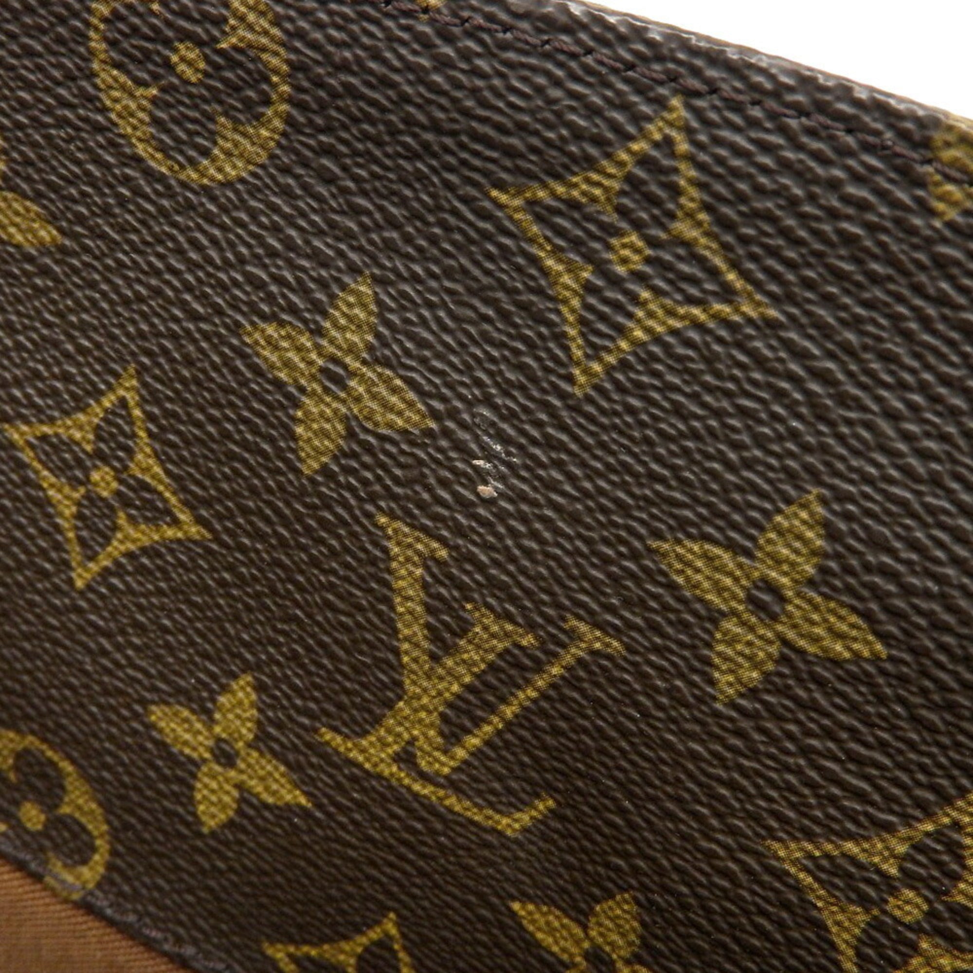 Louis Vuitton Brown Monogram Pvc Leather Shoulder Bag Tote Bag