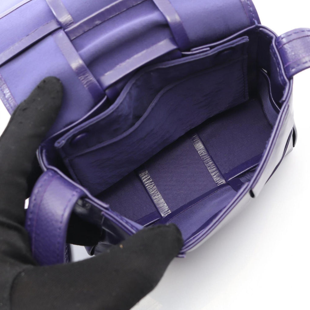 Bottega Veneta Purple Leather Shoulder Bag