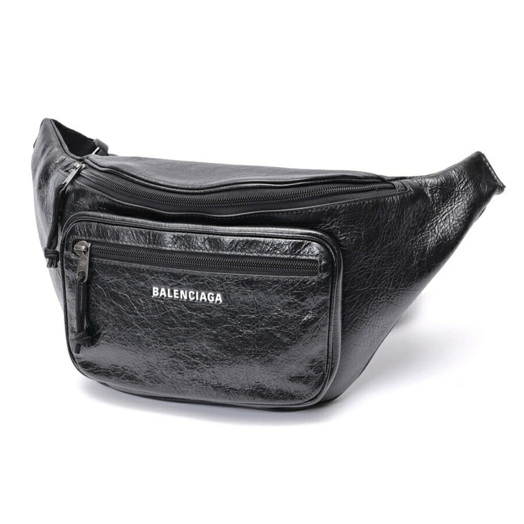 Balenciaga Black Leather Sling