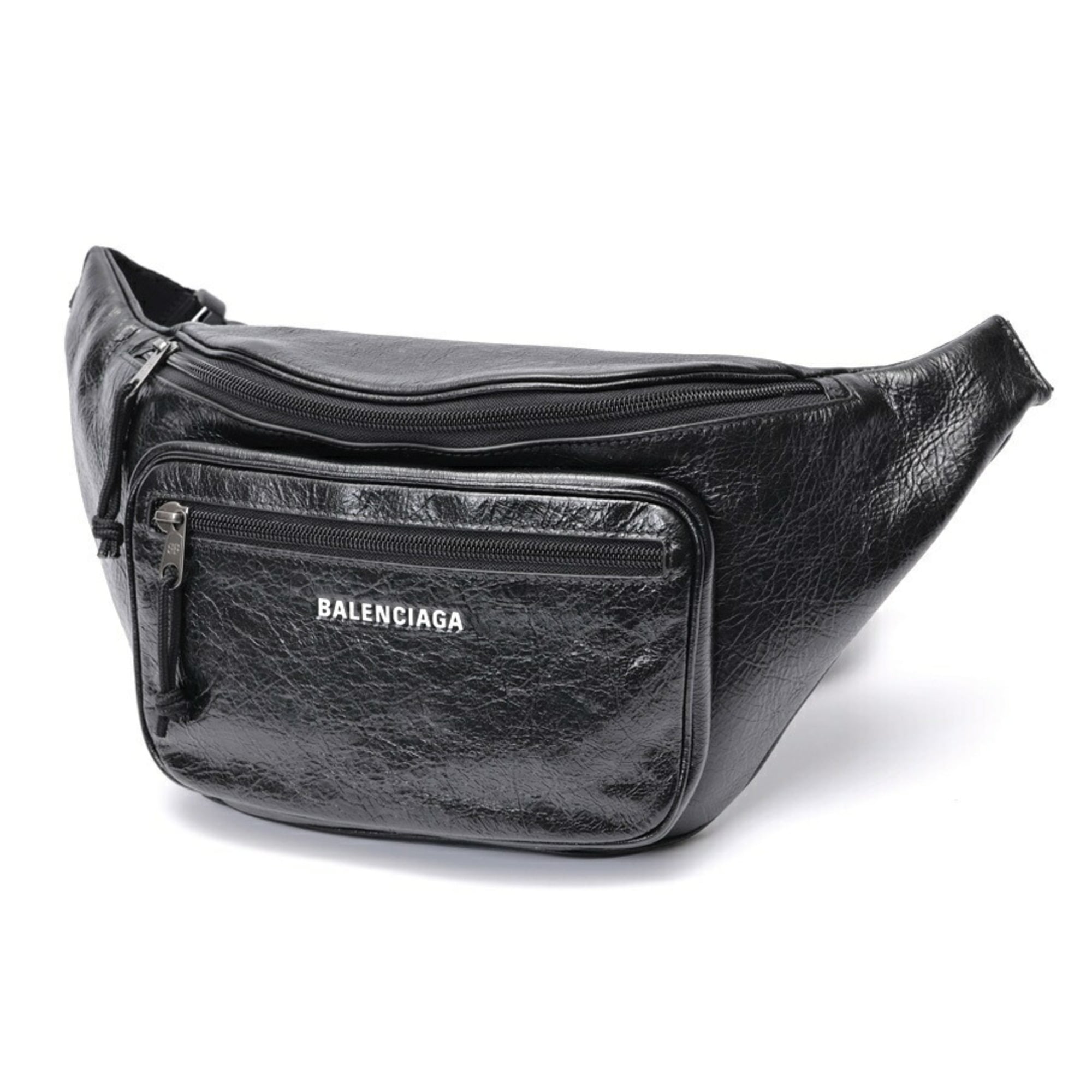 Balenciaga Black Leather Sling