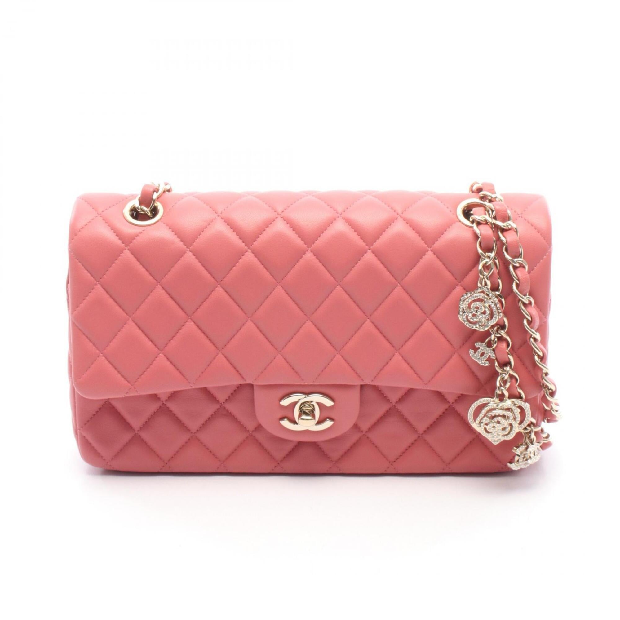 Chanel Pink Leather Handbag Shoulder Bag