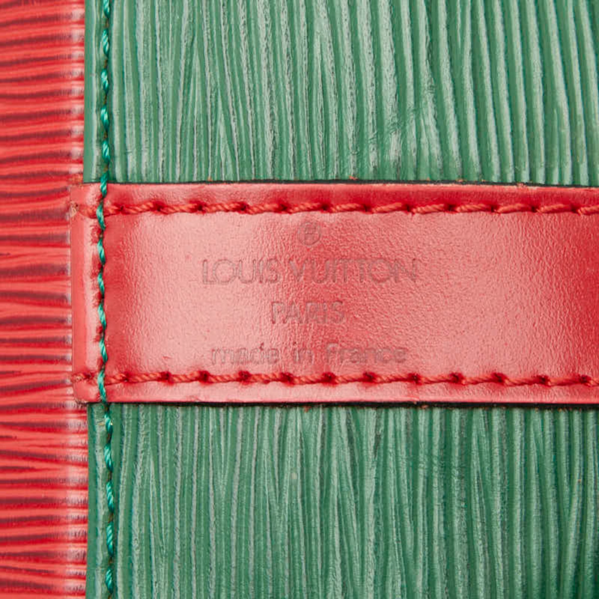 Louis Vuitton Green Red Color Leather Shoulder Bag