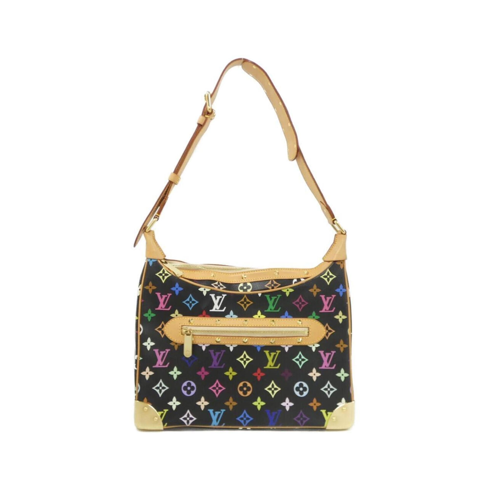 Louis Vuitton Black Multi-Color Coated Canvas Shoulder Bag