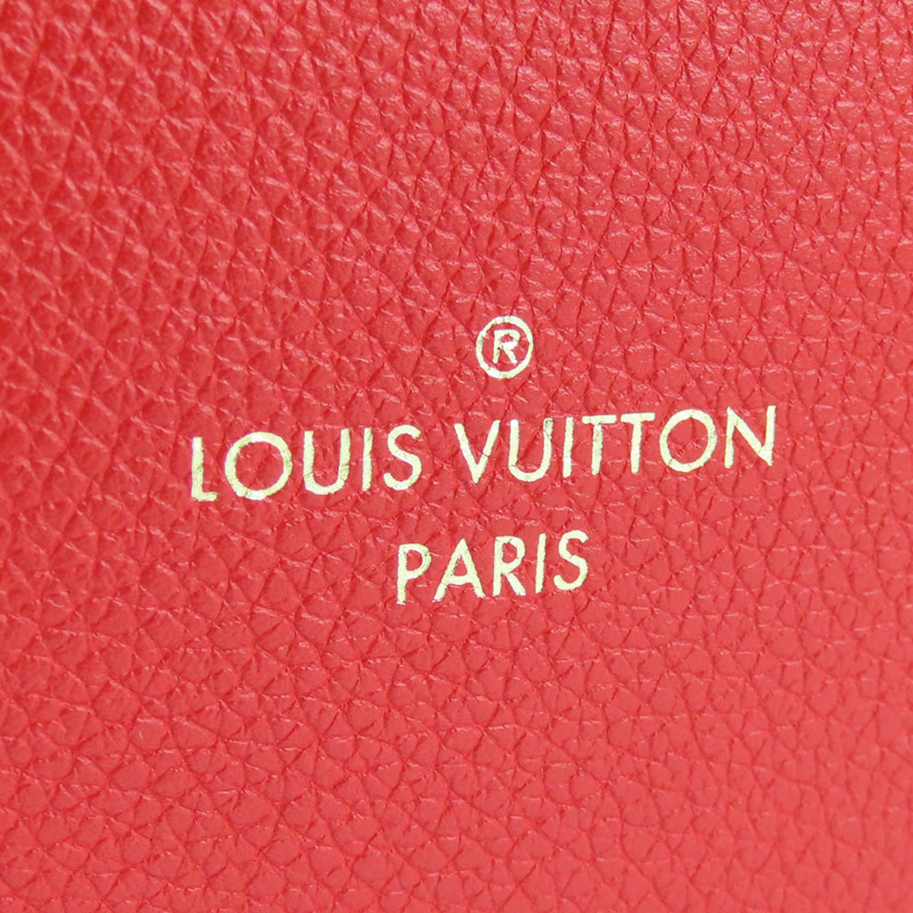 Louis Vuitton Monogram Cerise Red Brown Monogram Leather Tote Bag