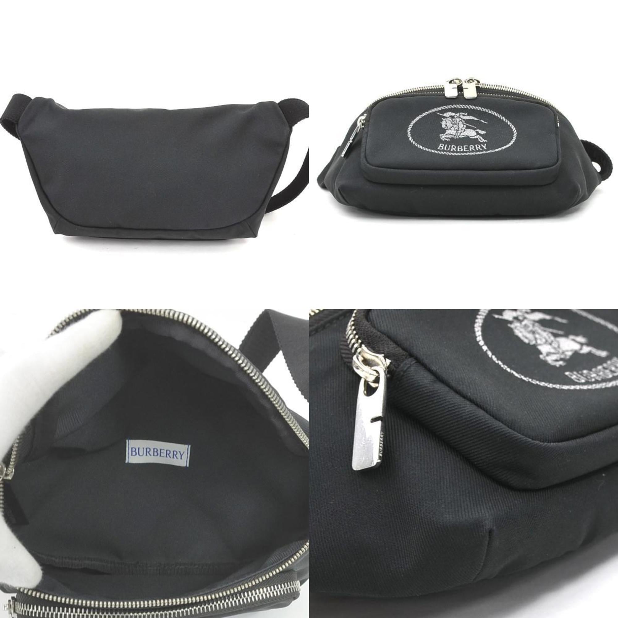 Burberry Black Nylon Canvas Fanny Pack