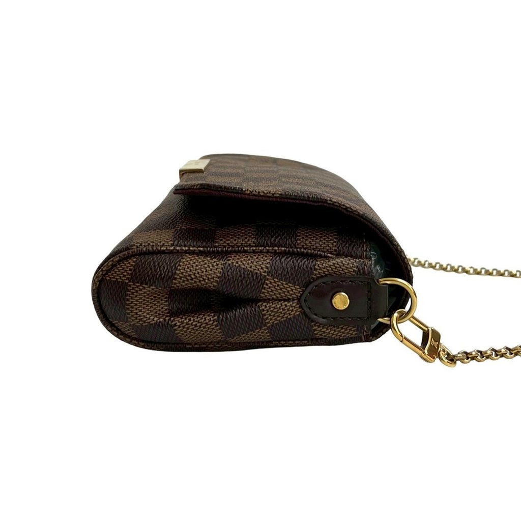 Louis Vuitton Brown Leather Pvc Pochette Shoulder Bag