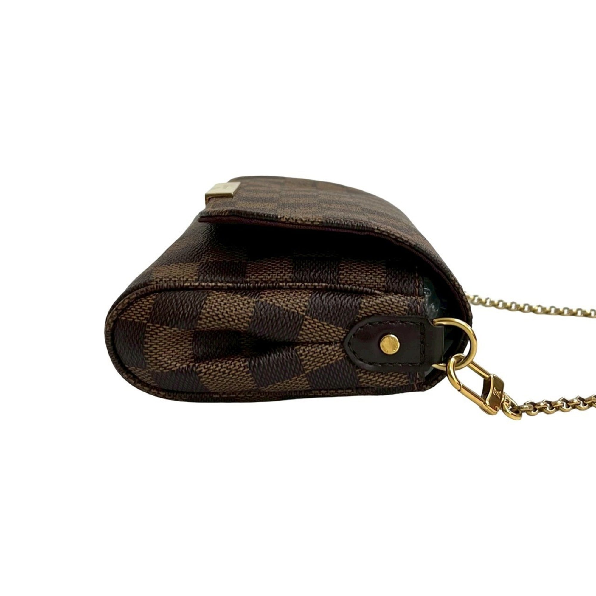 Louis Vuitton Brown Leather Pvc Pochette Shoulder Bag