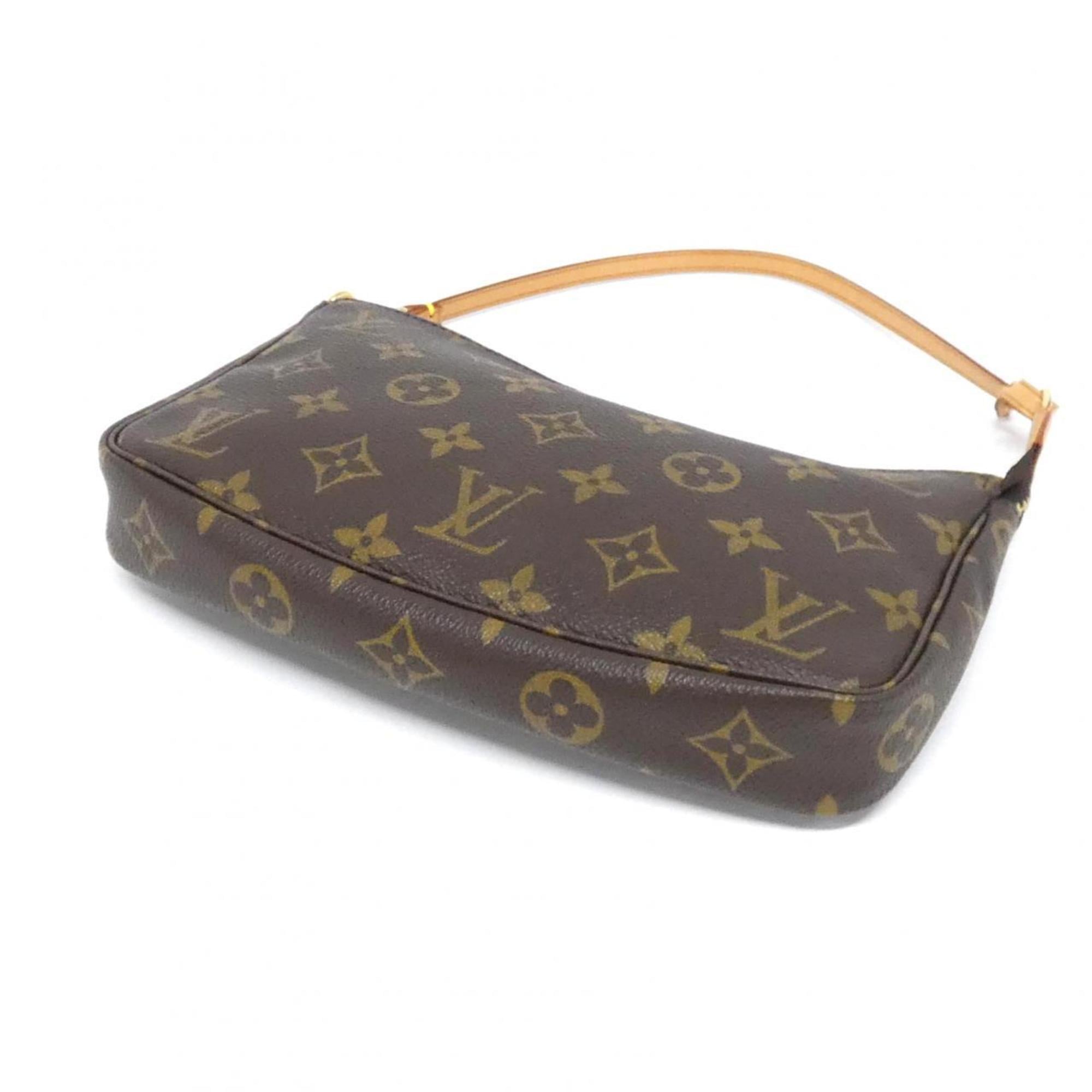 Louis Vuitton Marron Coated Canvas Pouch