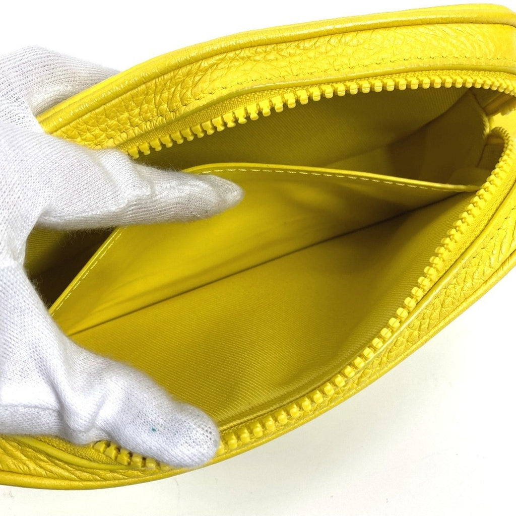 Louis Vuitton Yellow Leather Clutch Bag