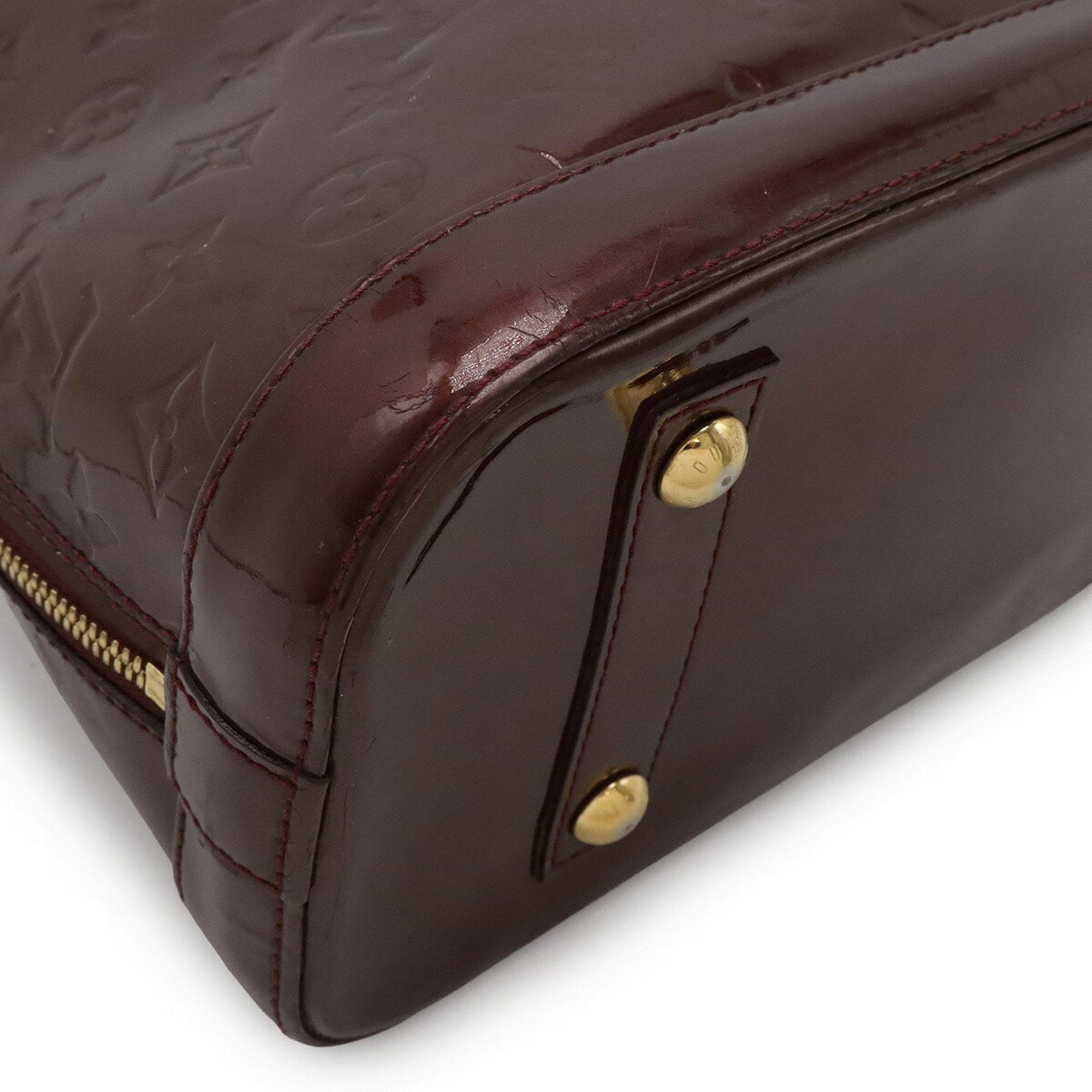 Louis Vuitton Bordeaux Rouge Fauviste Monogram Vernis Handbag