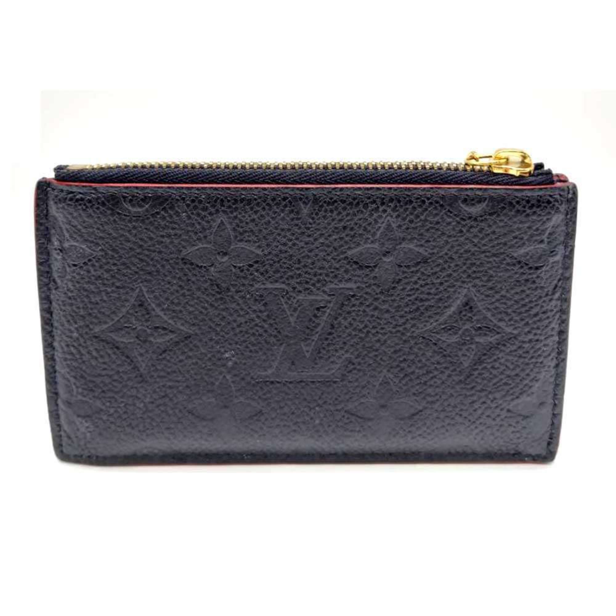 Louis Vuitton Monogram Empreinte Marine Rouge Navy Red Color Monogram Empreinte Coin Purse/Coin Case