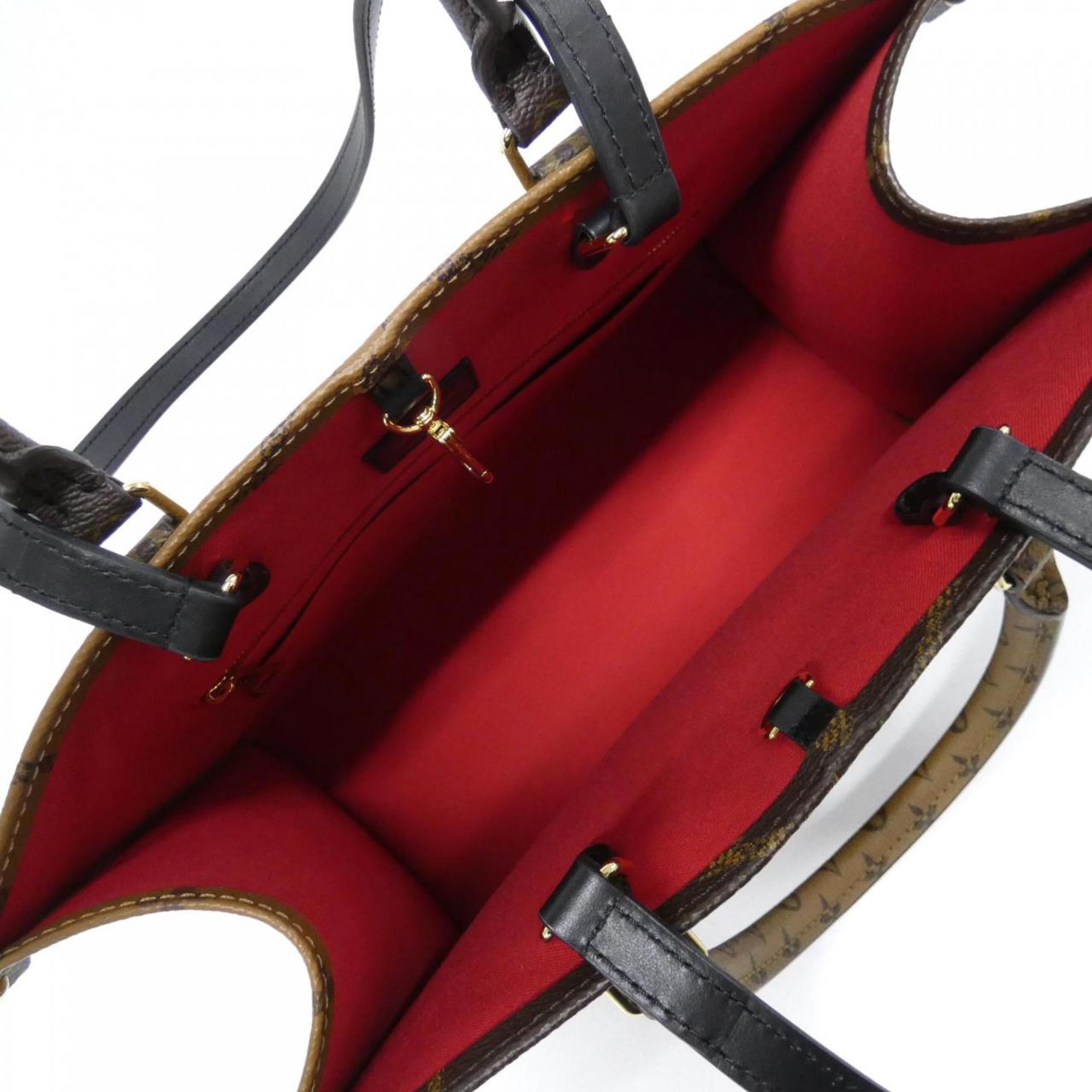 Louis Vuitton Marron Coated Canvas Handbag