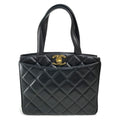Chanel Black Leather Tote Bag