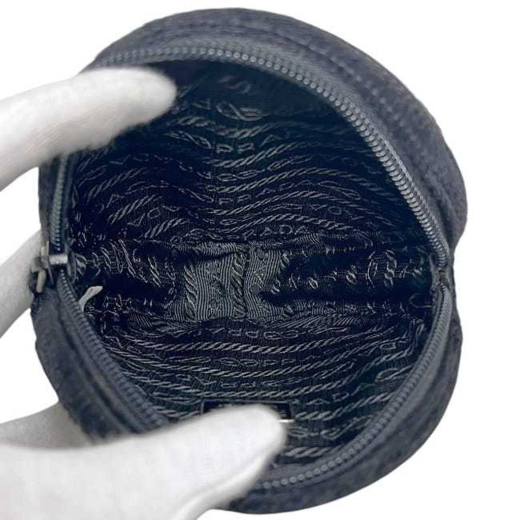 Prada Black Nero Leather Coin Purse/Coin Case
