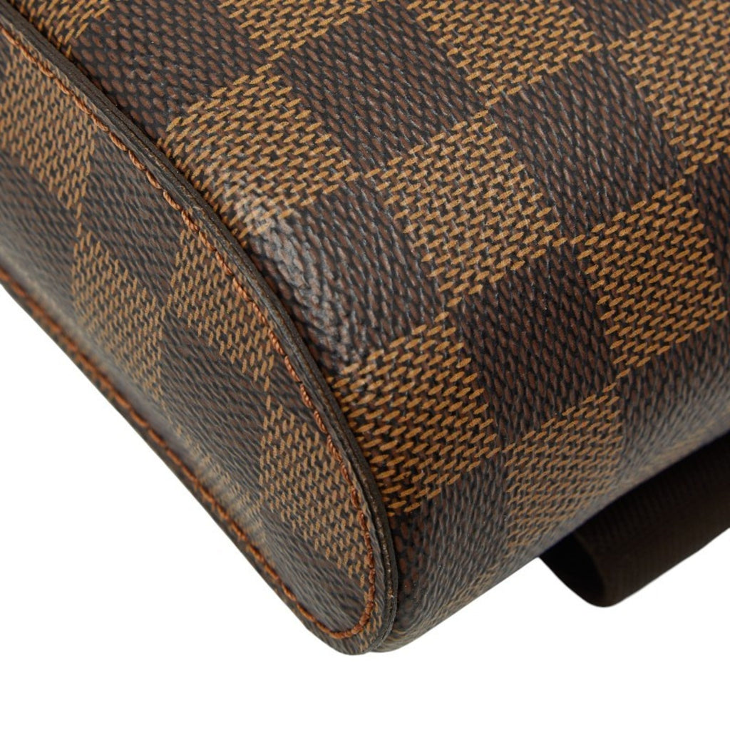 Louis Vuitton Brown Pvc Leather Sling Bag
