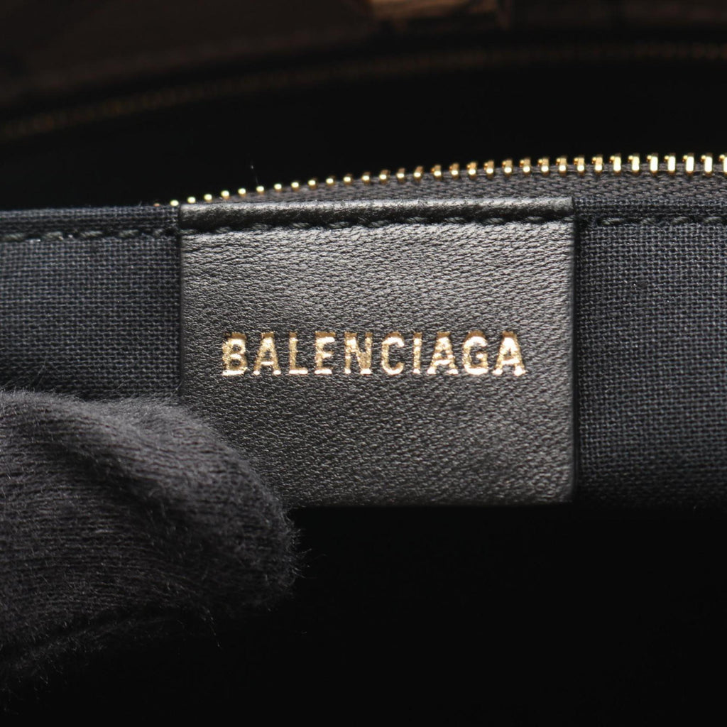 Balenciaga Gray Coated Canvas Tote
