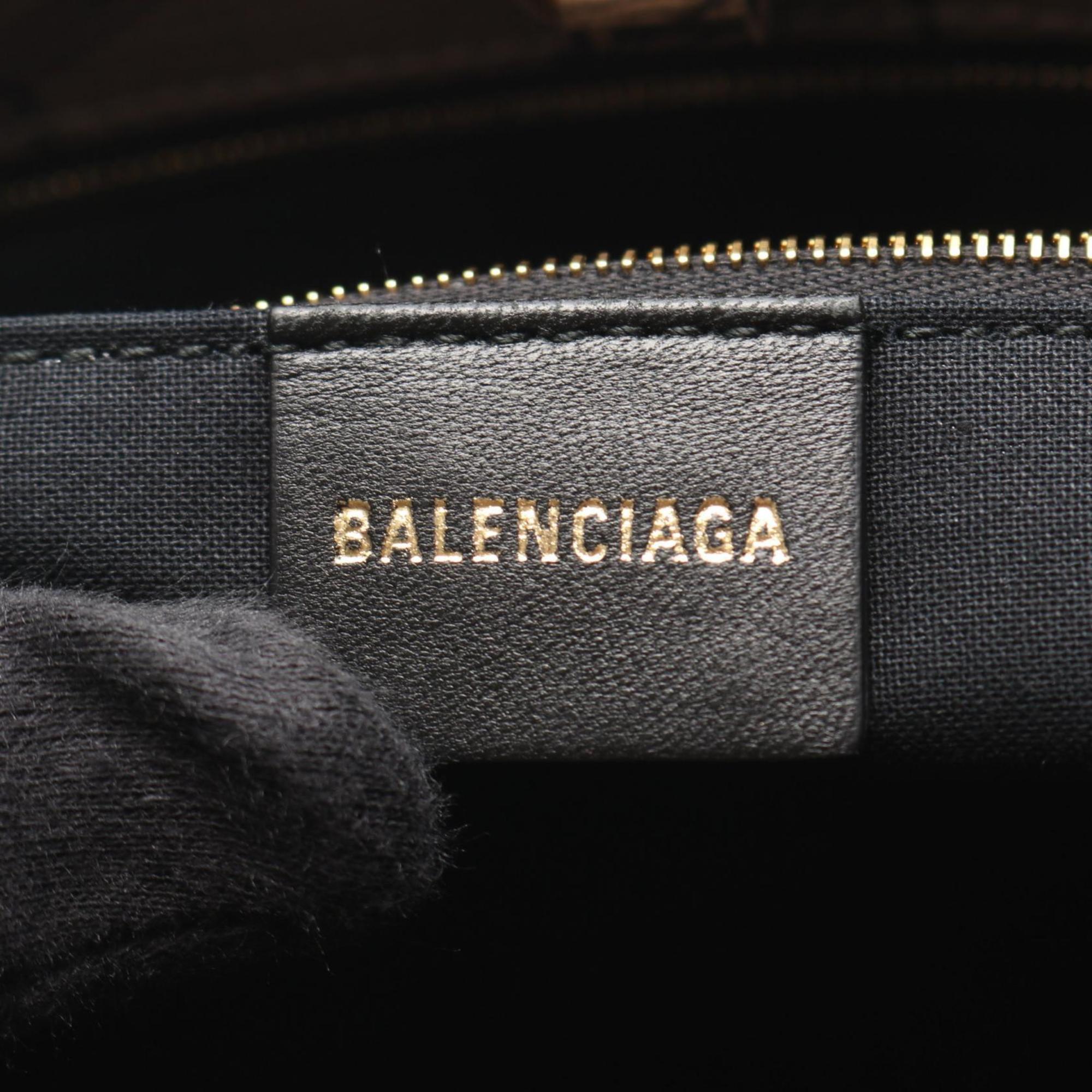 Balenciaga Gray Coated Canvas Tote