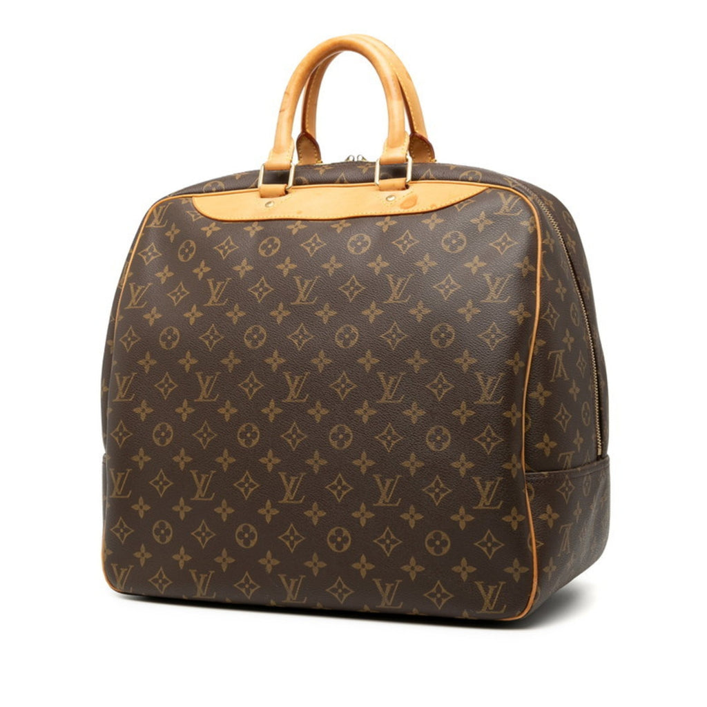Louis Vuitton Brown Pvc Leather Boston Bag