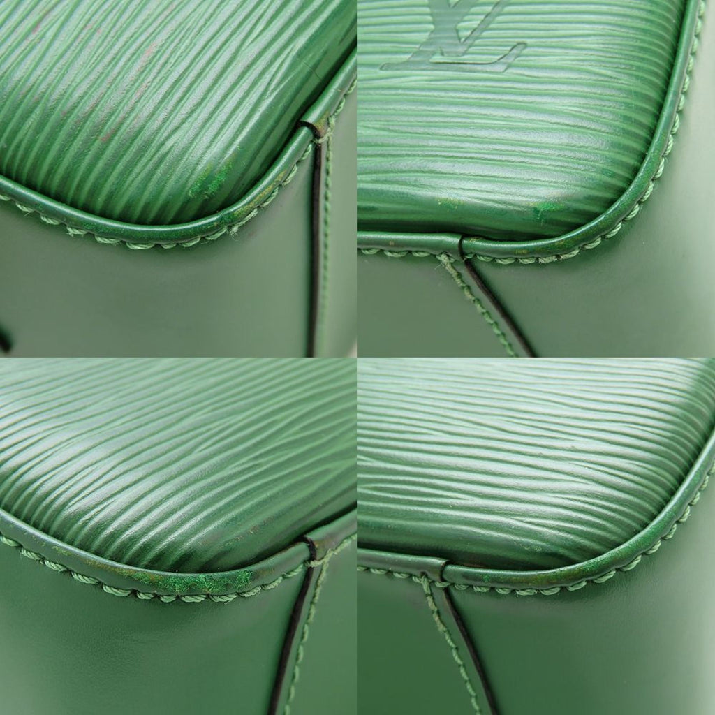 Louis Vuitton Epi Borneo Green Leather Handbag