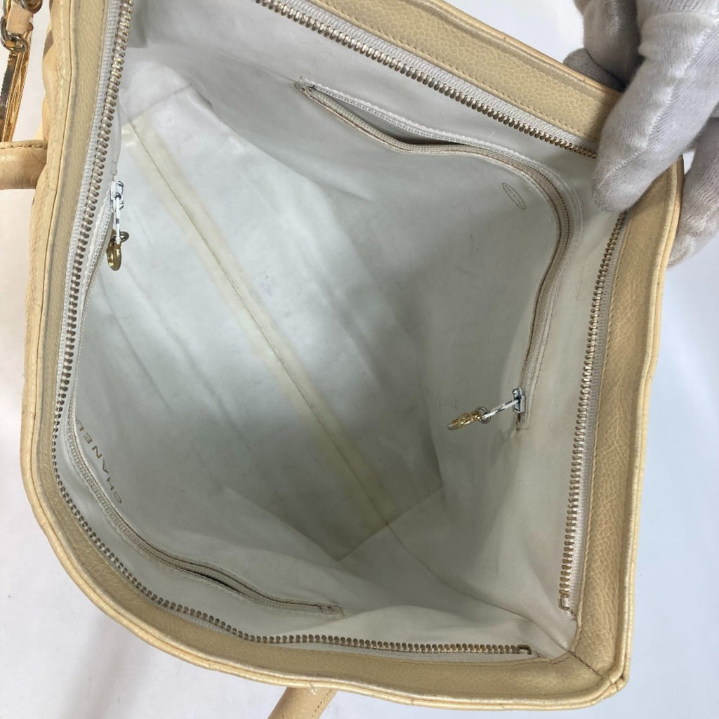Chanel Yellow Leather Shoulder Bag