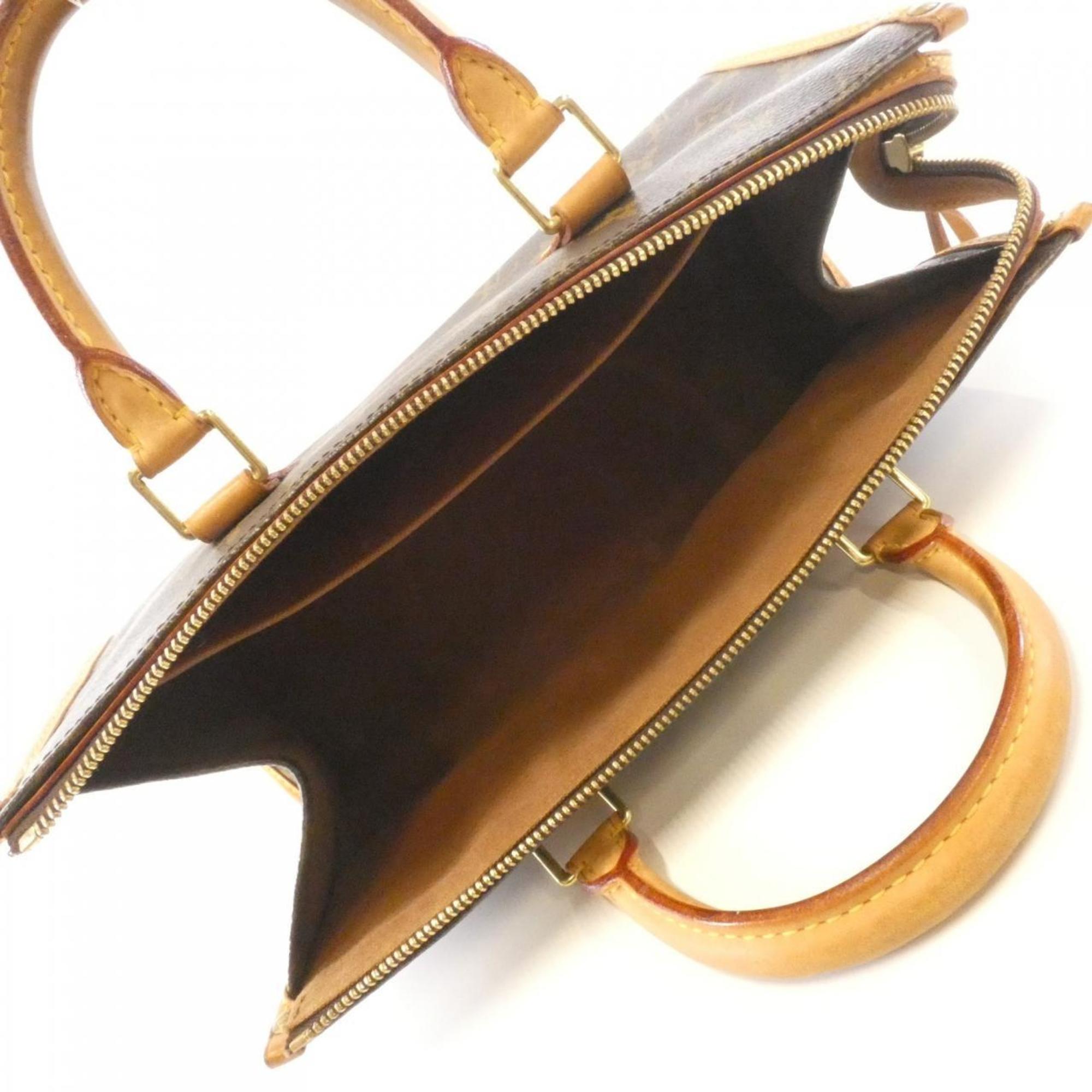 Louis Vuitton Brown Coated Canvas Handbag