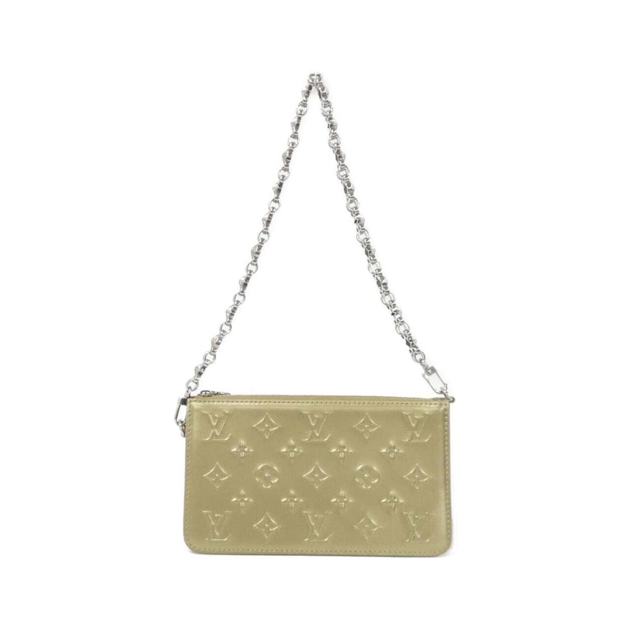 Louis Vuitton Gold Leather Pochette Shoulder Bag