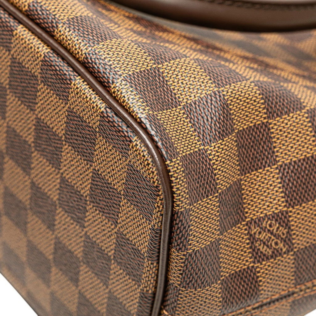 Louis Vuitton Damier Brown Pvc Leather Handbag Tote Bag
