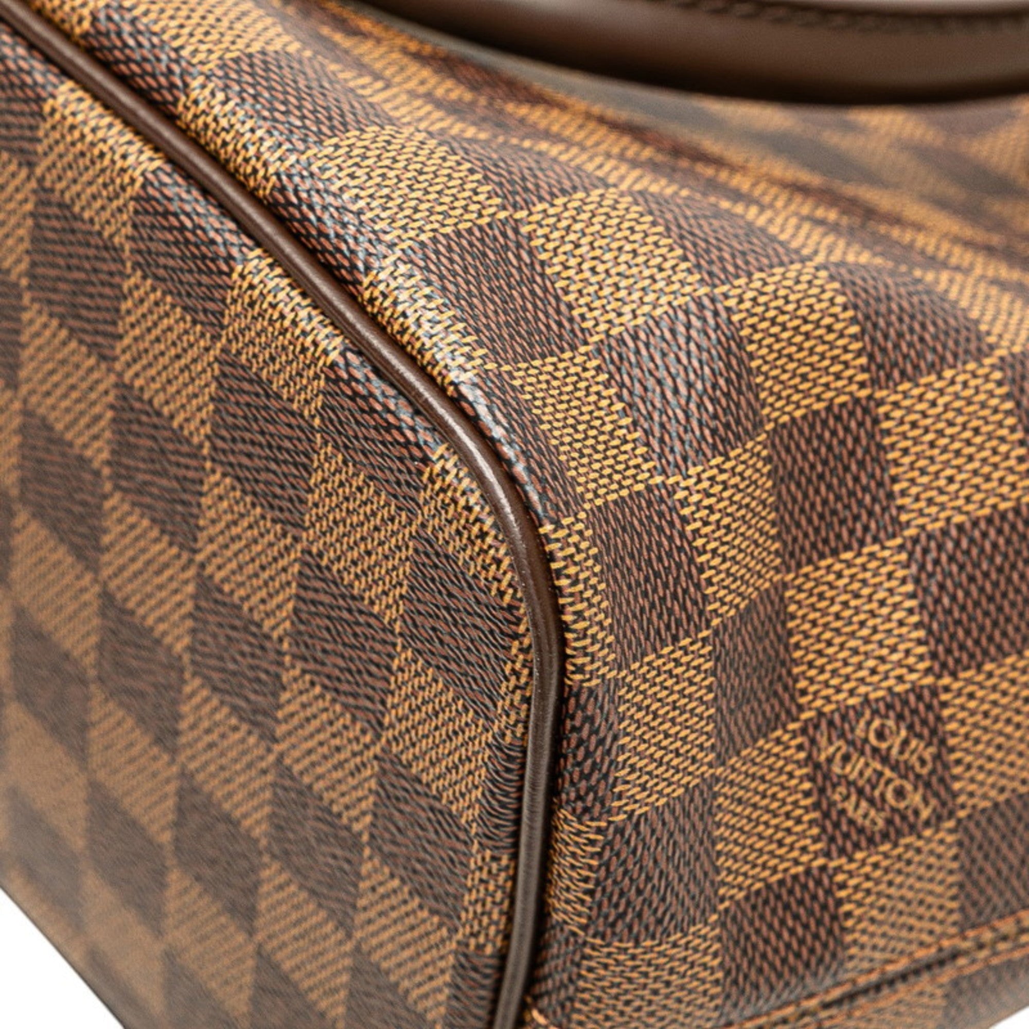 Louis Vuitton Damier Brown Pvc Leather Handbag Tote Bag