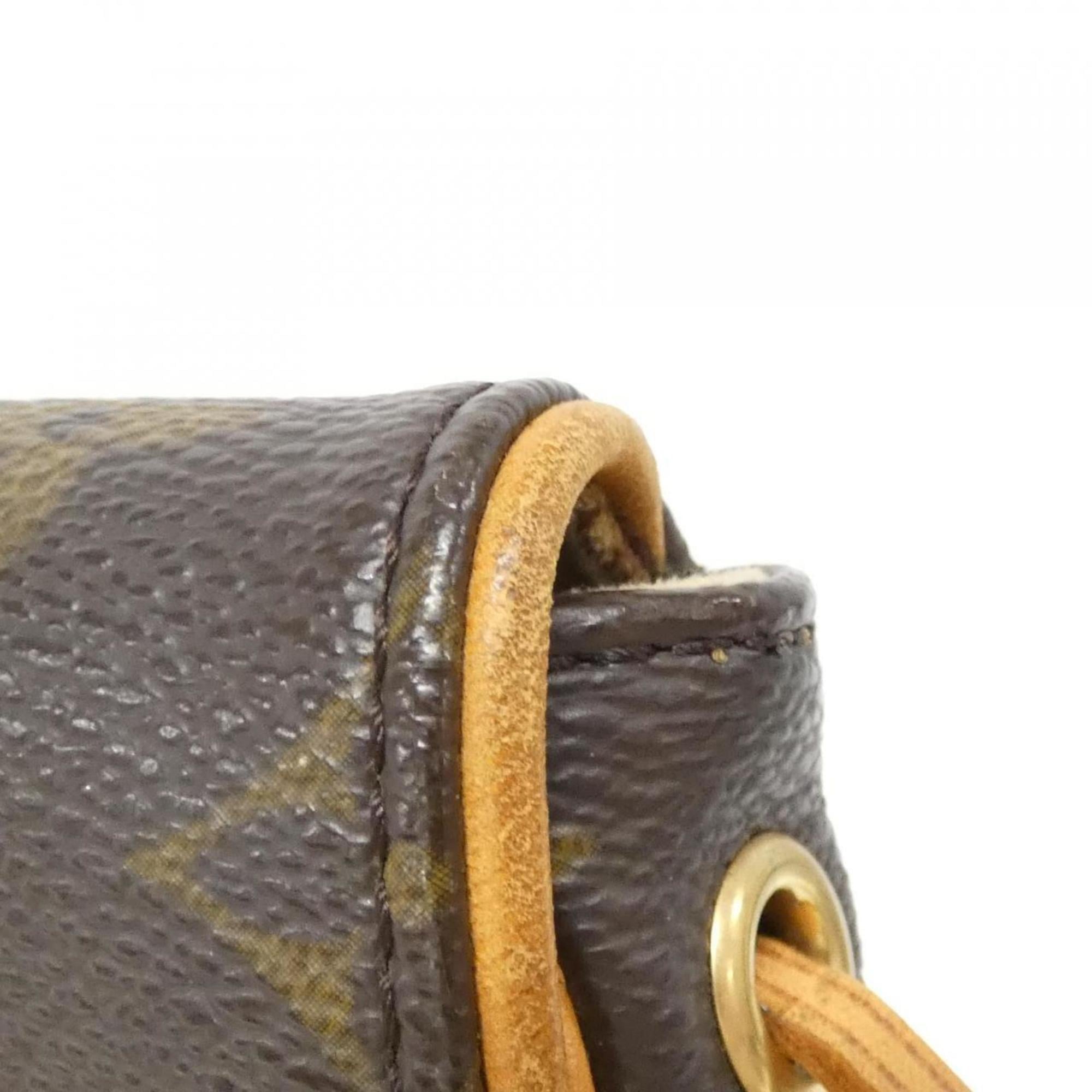 Louis Vuitton Marron Coated Canvas Pochette Shoulder Bag