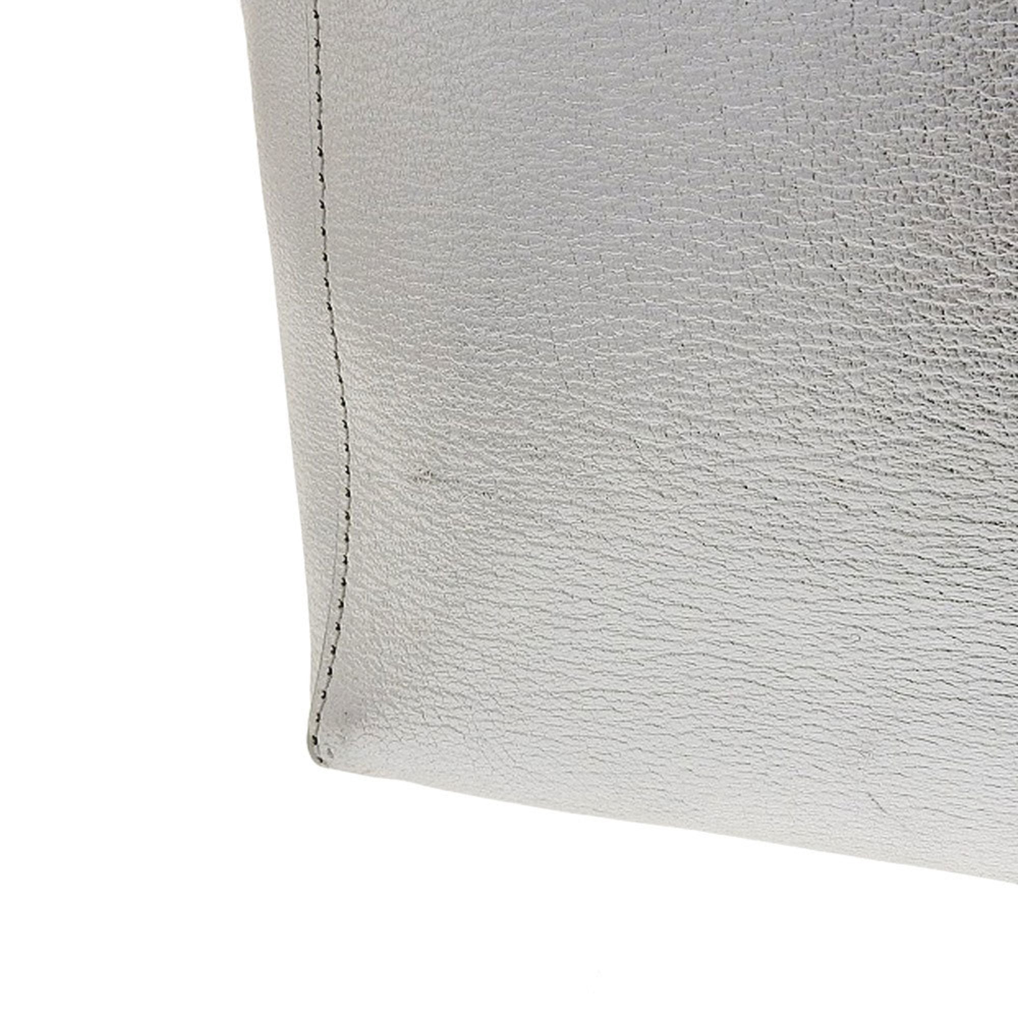 Celine Silver Leather Handbag Shoulder Bag