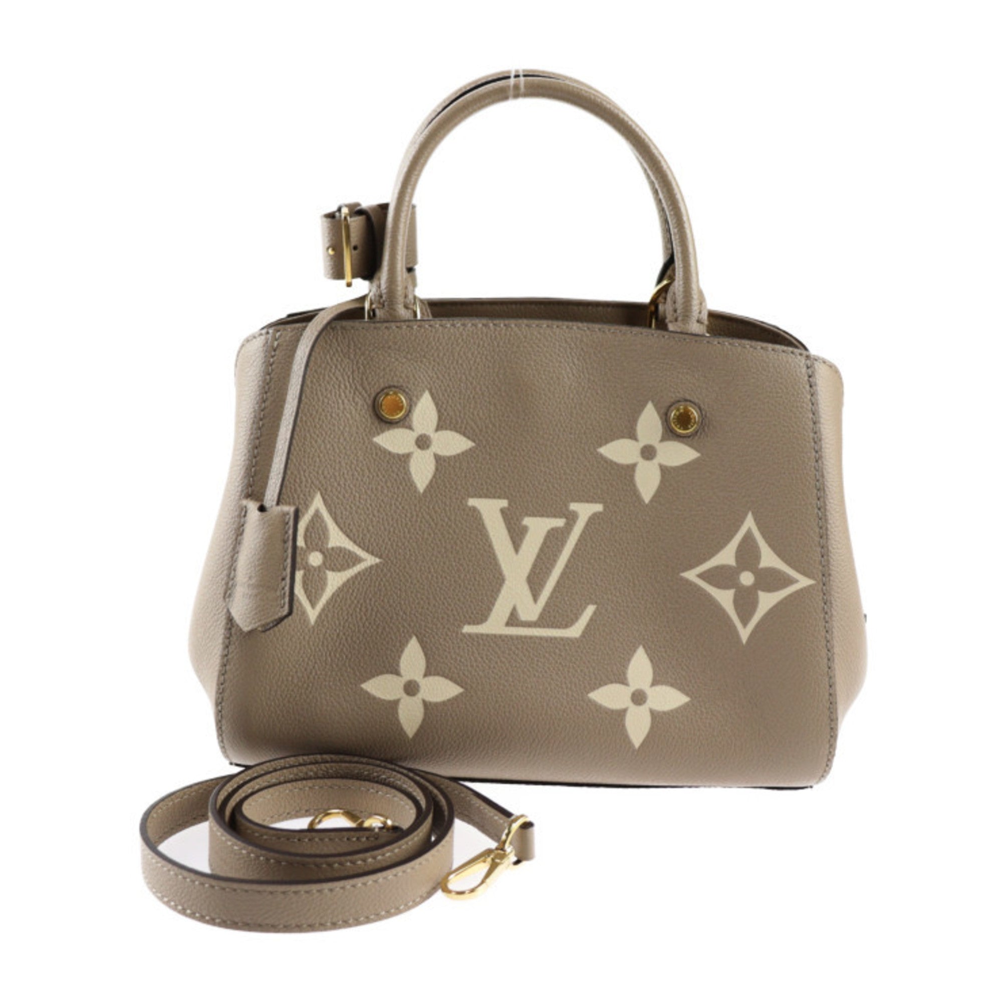 Louis Vuitton Tourterelle Monogram Empreinte Handbag Shoulder Bag Tote Bag
