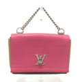 Louis Vuitton Lockme Ii Beige Khaki Pink Leather Handbag Shoulder Bag