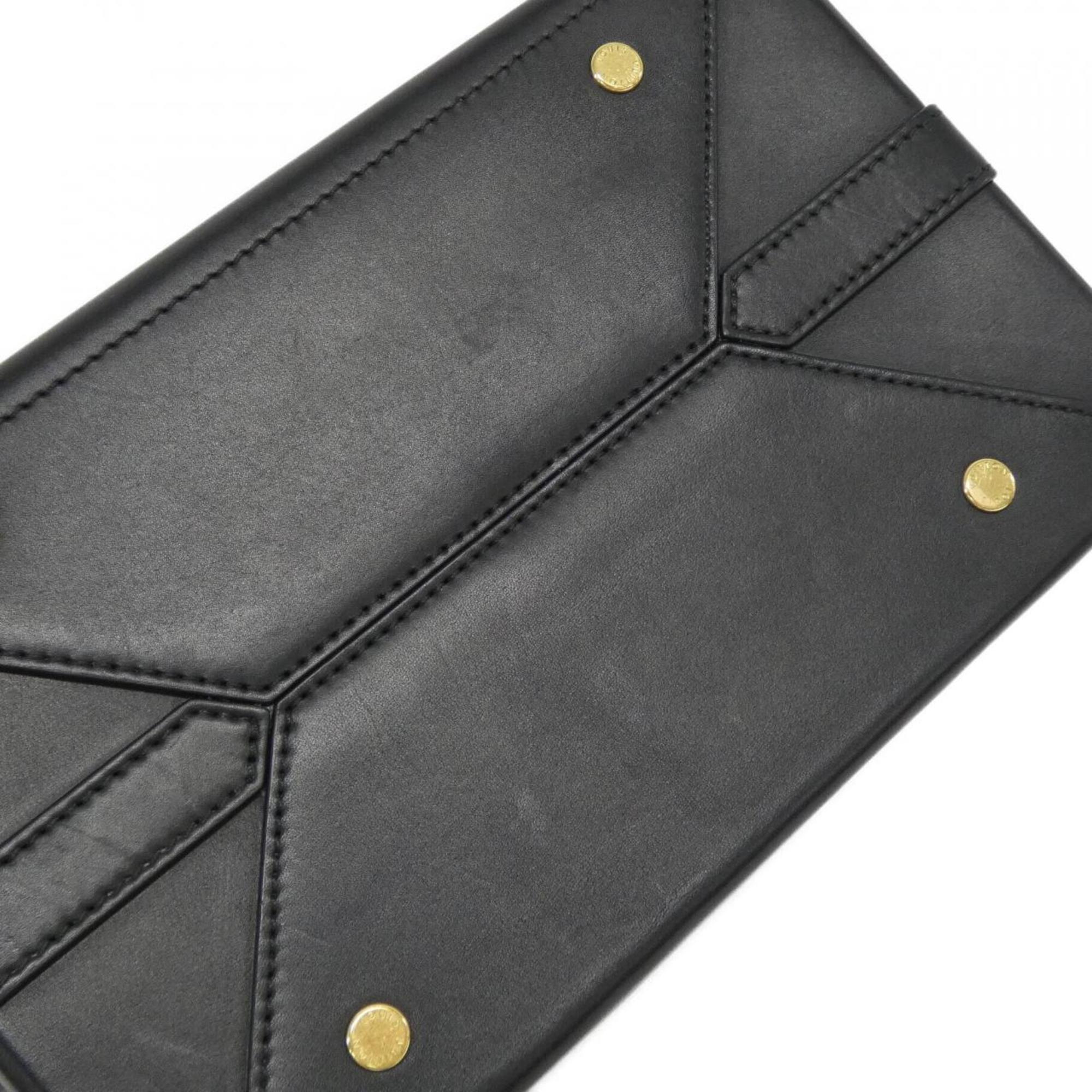 Louis Vuitton Black Leather Boston Bag