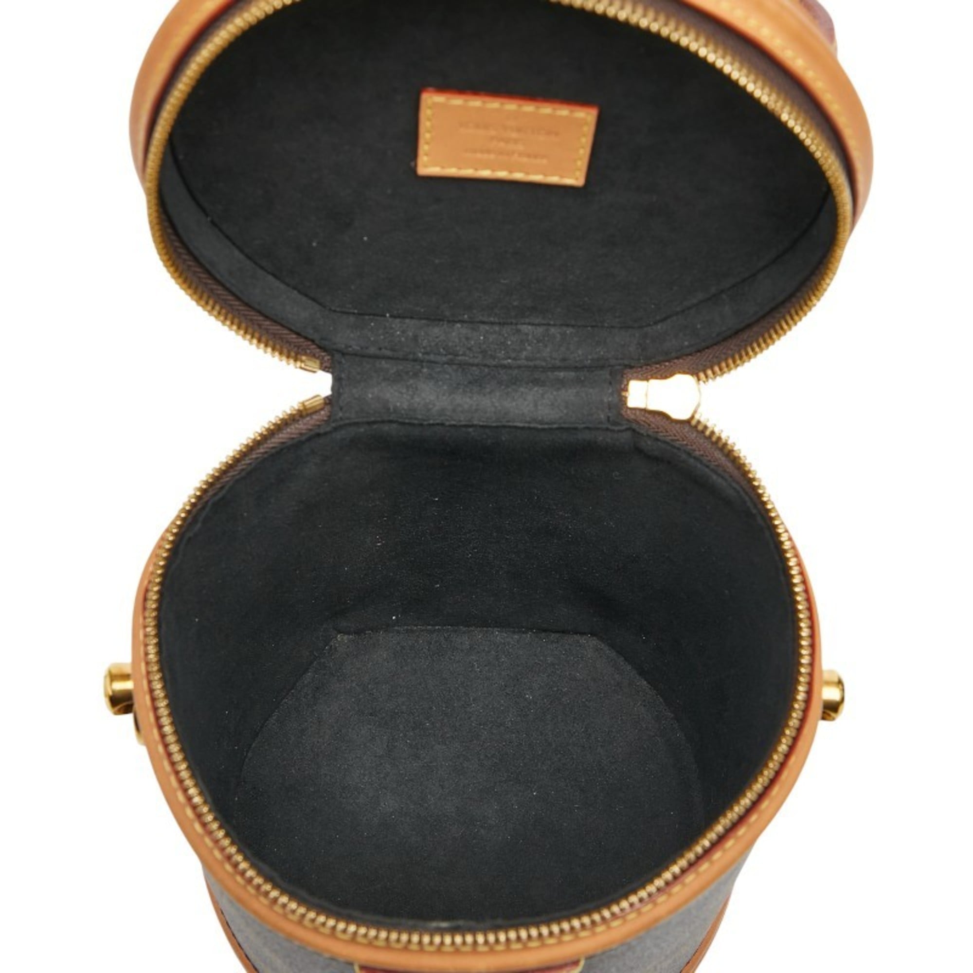 Louis Vuitton Brown Pvc Leather Shoulder Bag Vanity Bag