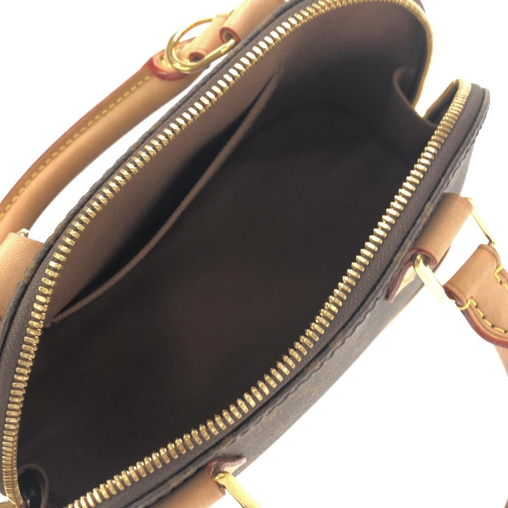 Louis Vuitton Marron Coated Canvas Handbag