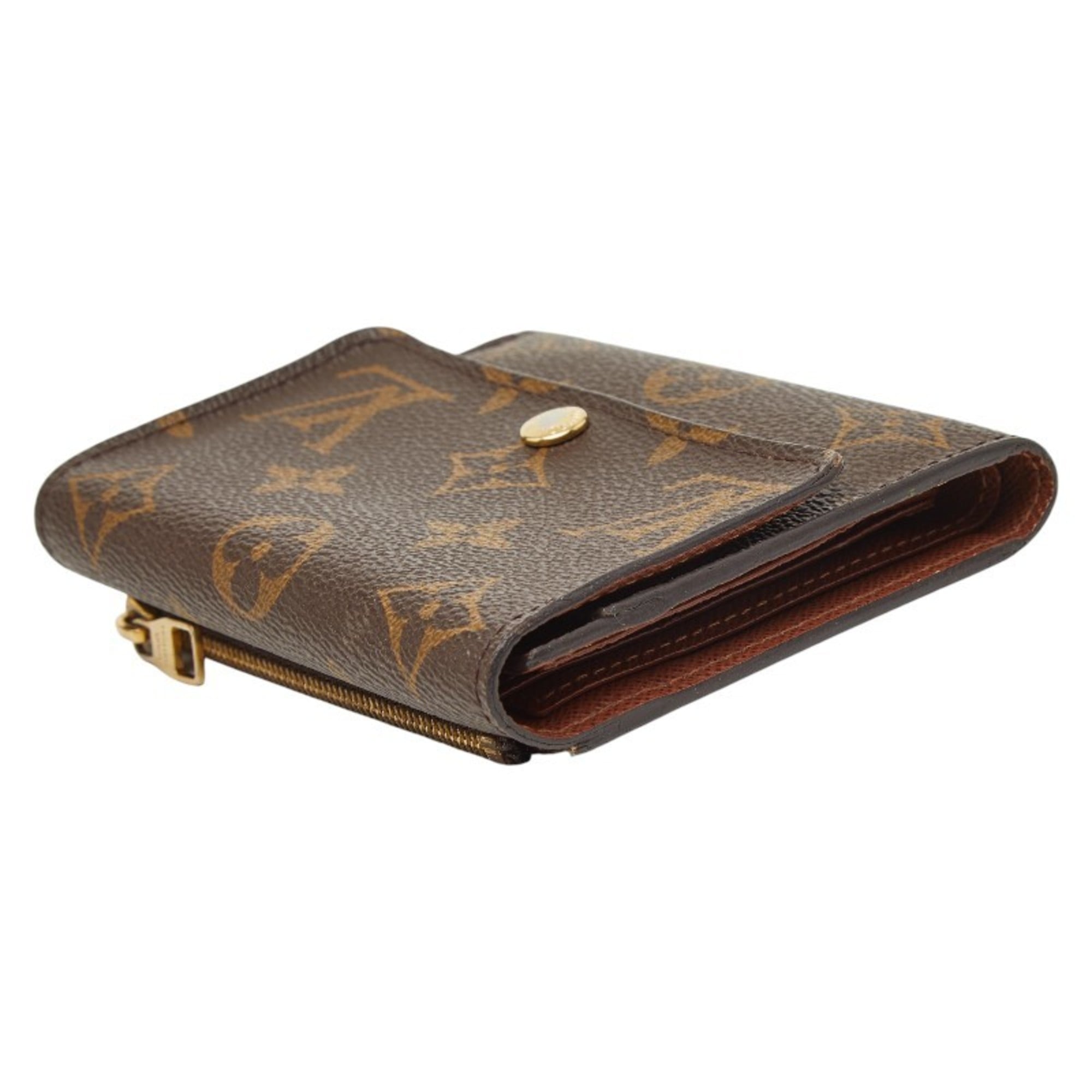 Louis Vuitton Brown Pvc Wallet (Tri-Fold)