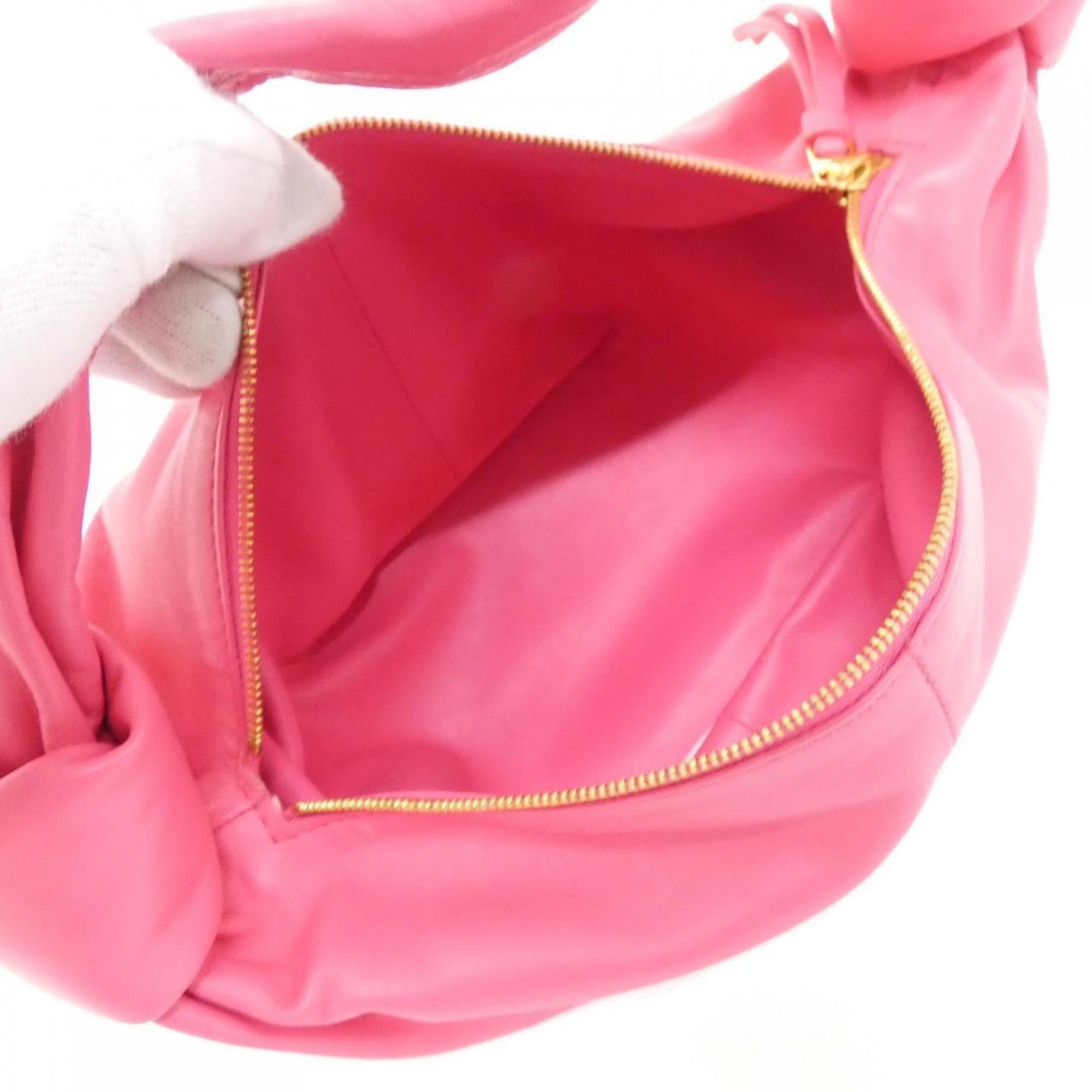 Bottega Veneta Pink Leather Handbag