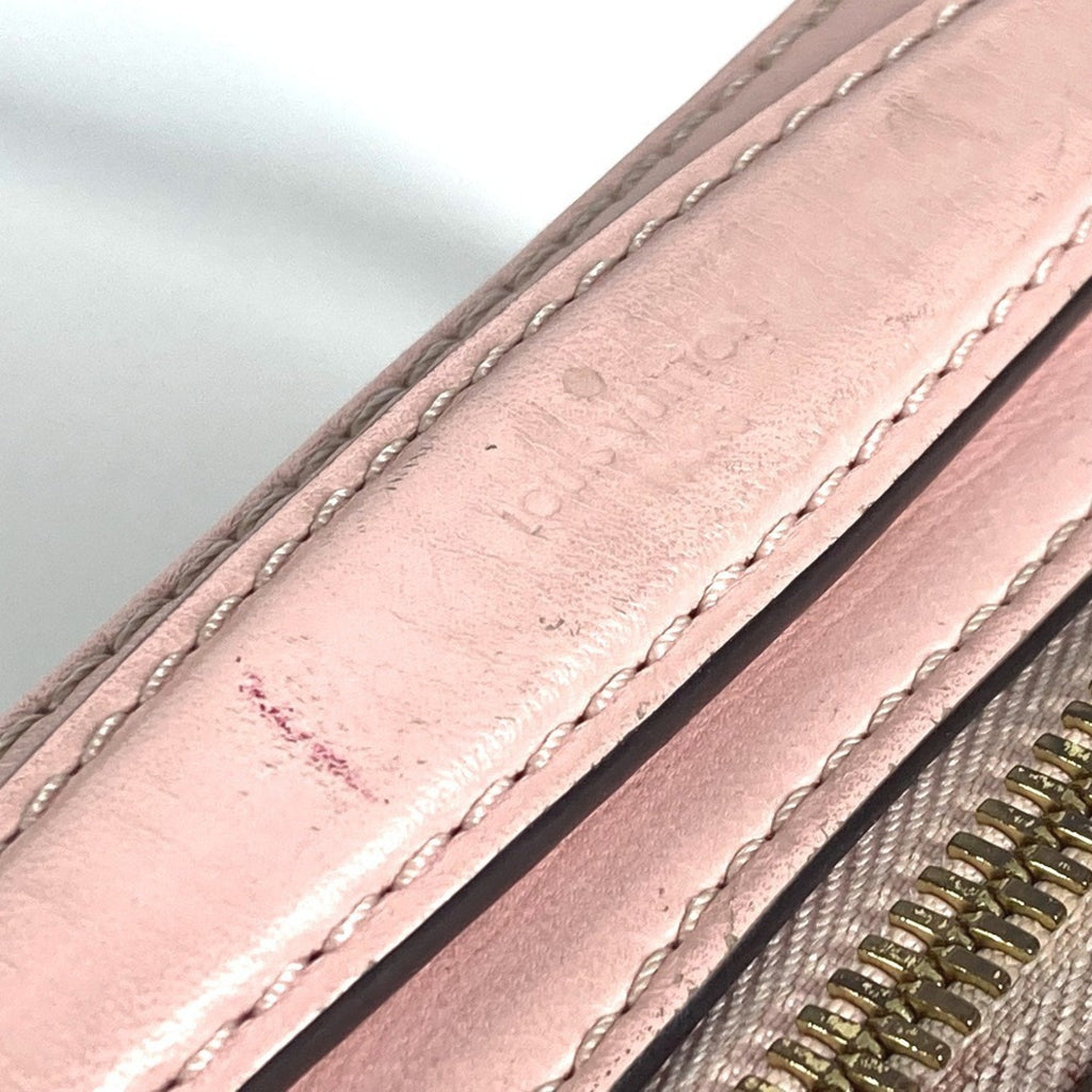 Louis Vuitton Pink White Damier Azur Pochette Shoulder Bag