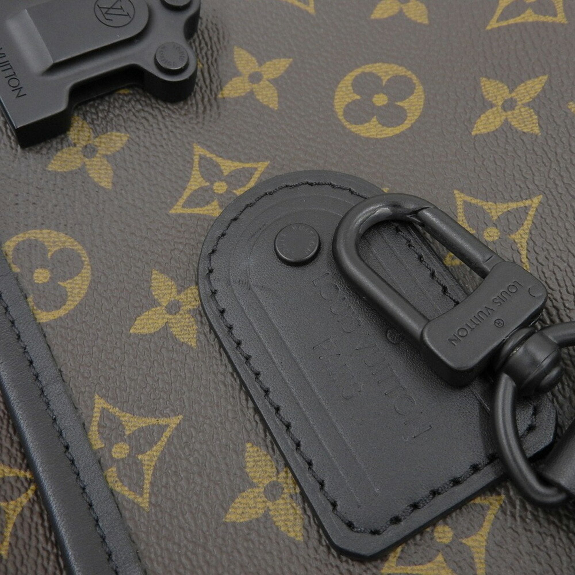 Louis Vuitton Monogram Macassar Black Monogram Macassar Pvc Leather Shoulder Bag