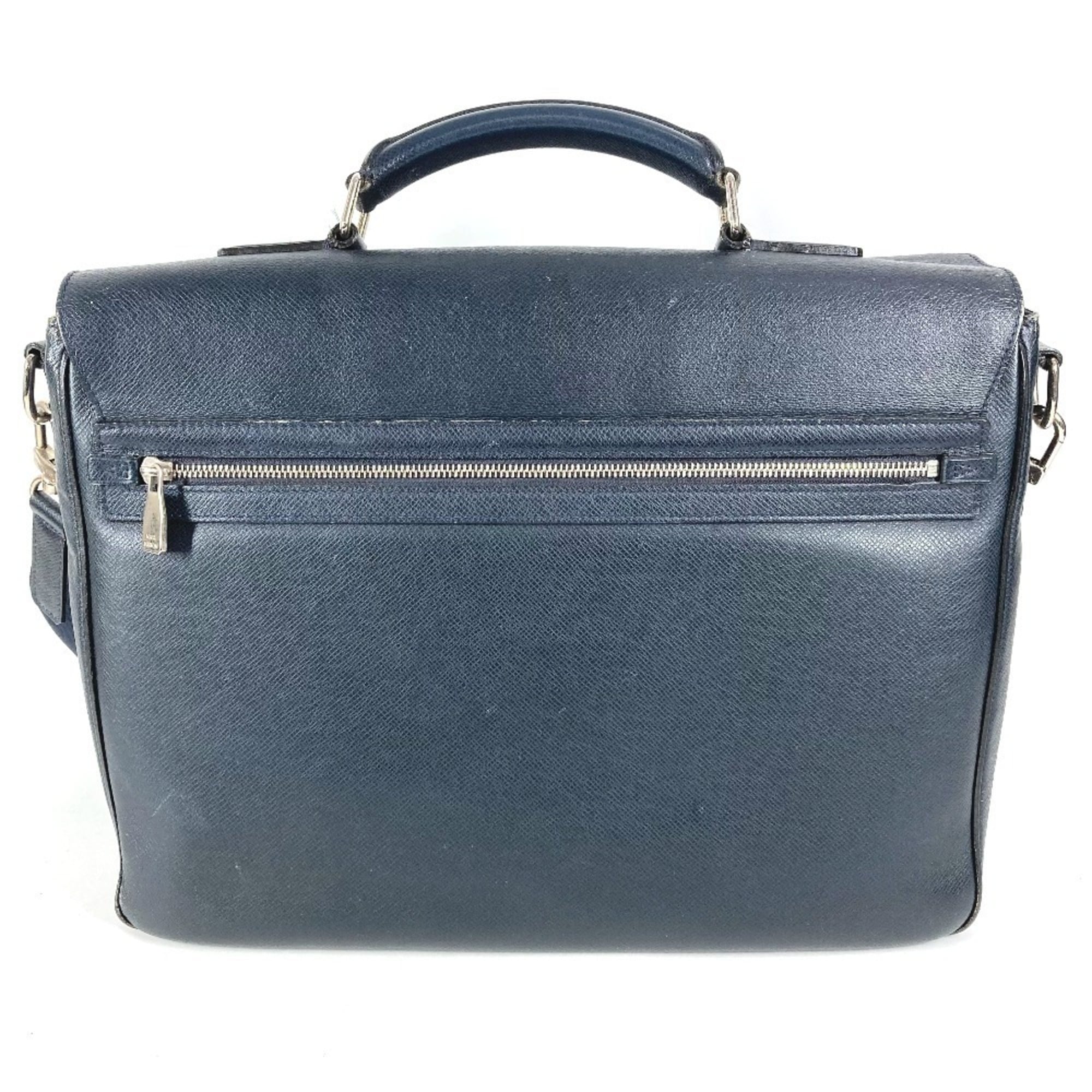 Louis Vuitton Boreal Navy Taiga Leather Handbag Shoulder Bag