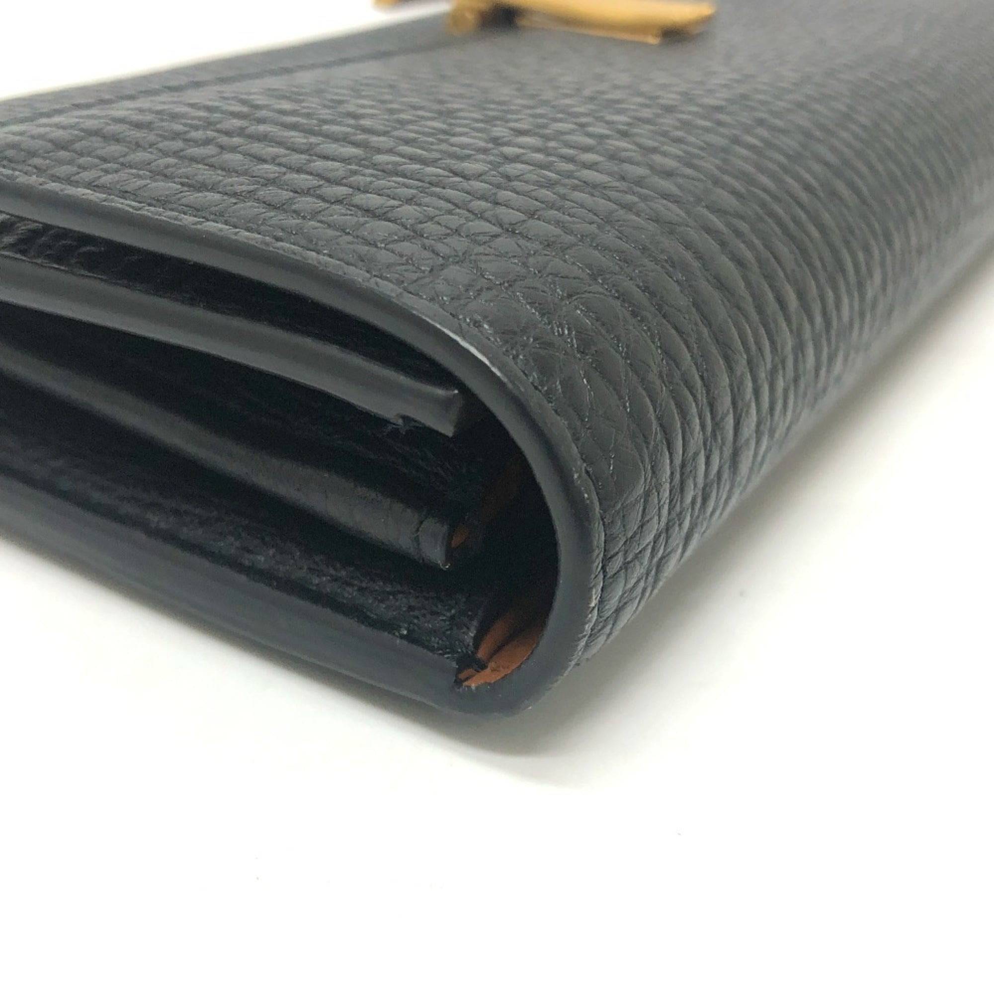 Bottega Veneta Black Leather Long Wallet (Bi-Fold)