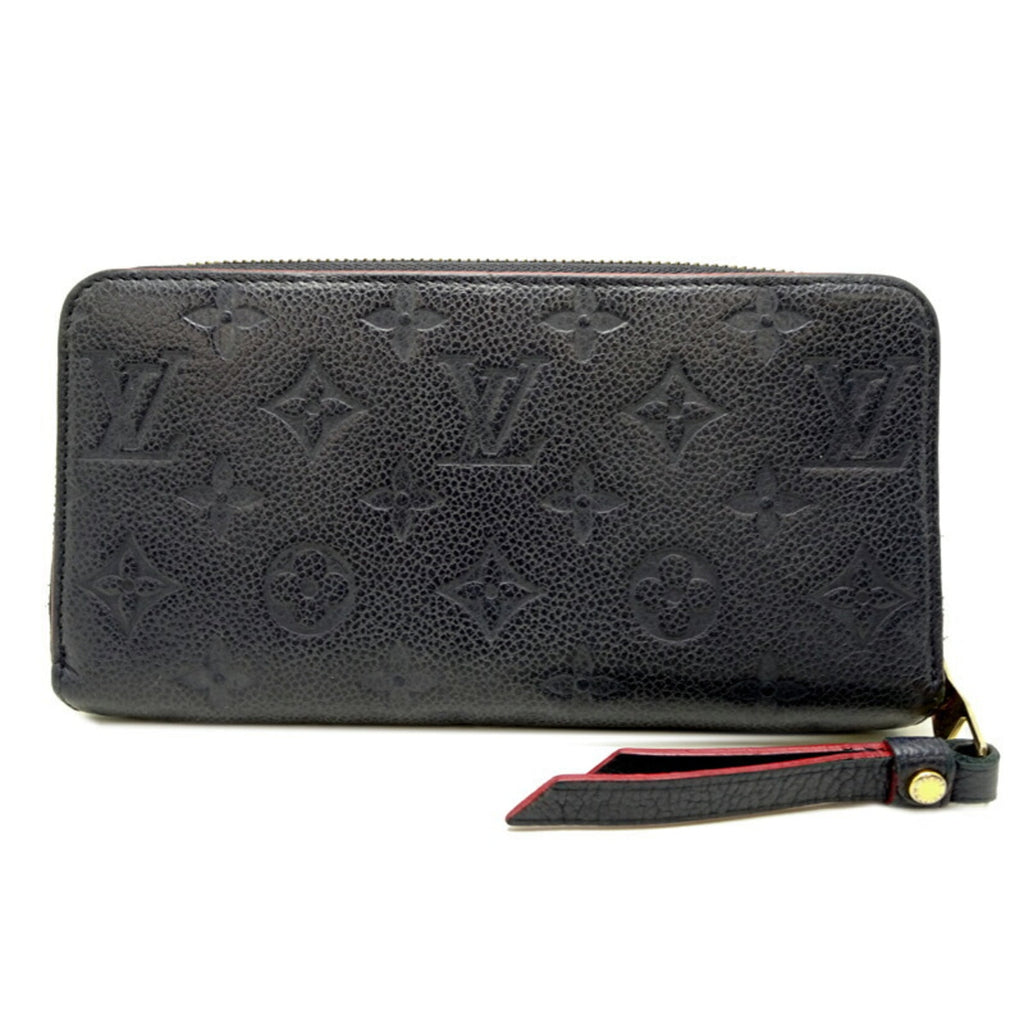 Louis Vuitton Marine Rouge Navy Monogram Empreinte Long Wallet