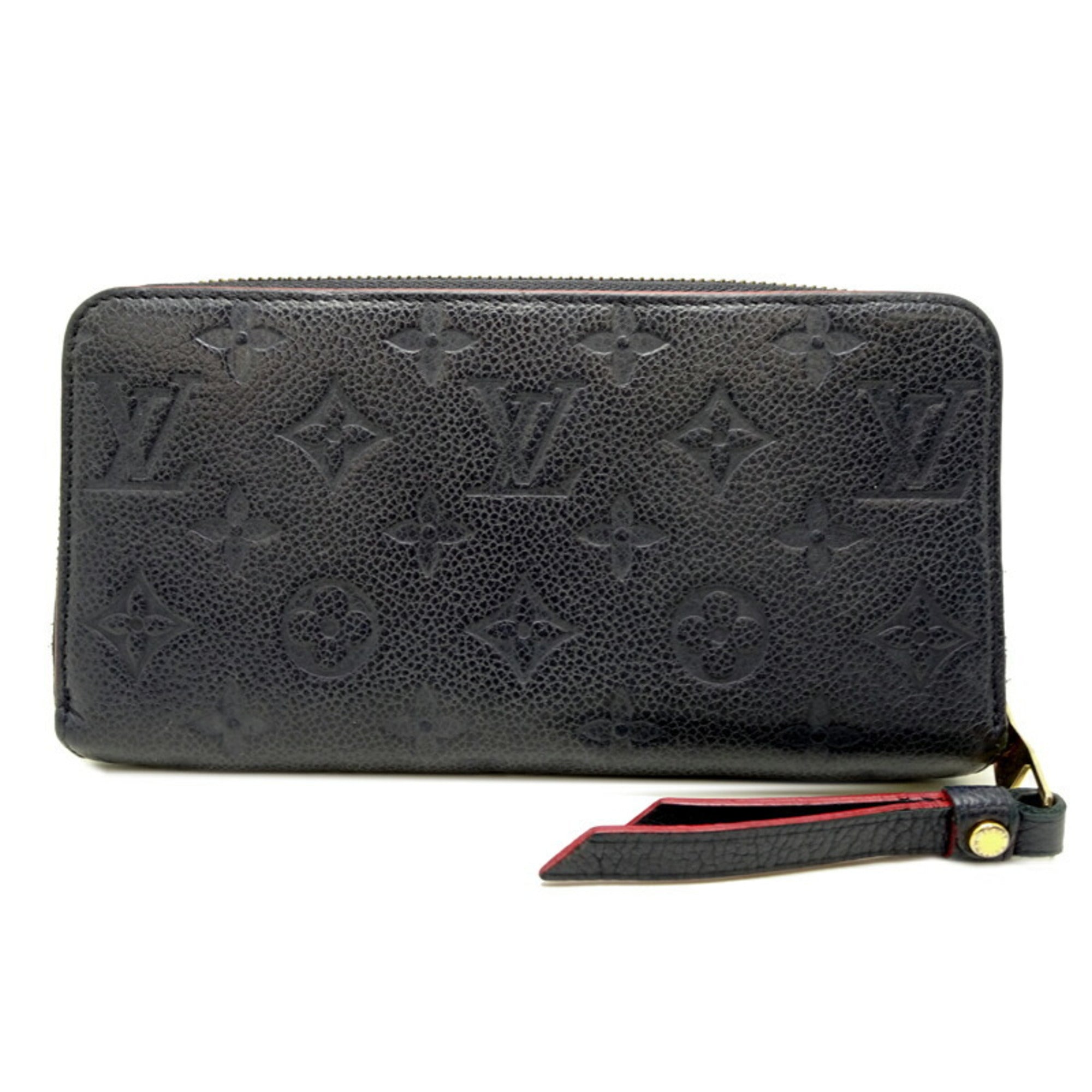 Louis Vuitton Marine Rouge Navy Monogram Empreinte Long Wallet