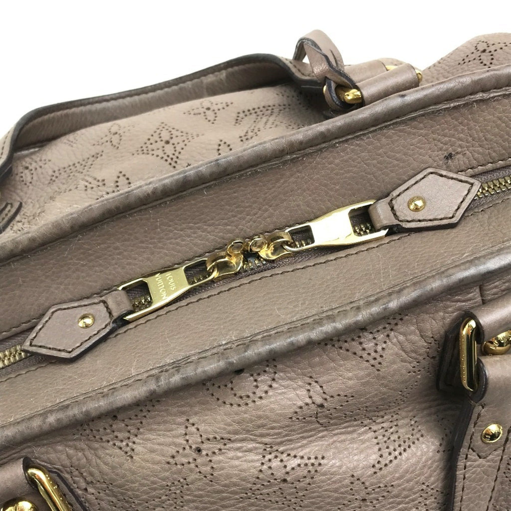 Louis Vuitton Beige Poodle Mahina Leather Handbag Shoulder Bag